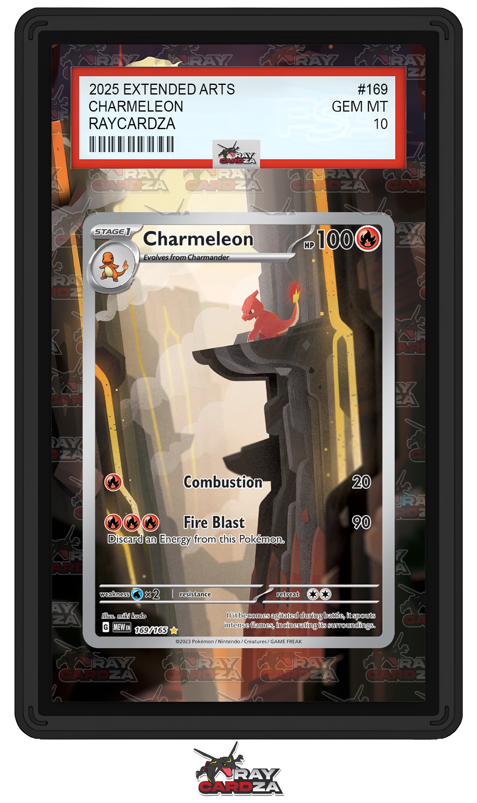 Charmeleon #169 EXTENDED ART – Raycardza