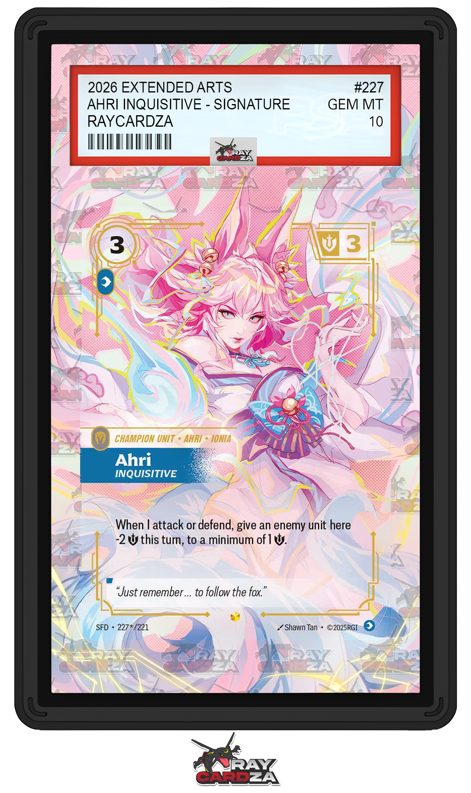 Ahri - Inquisitive (Signature) #227 EXTENDED ART – Raycardza