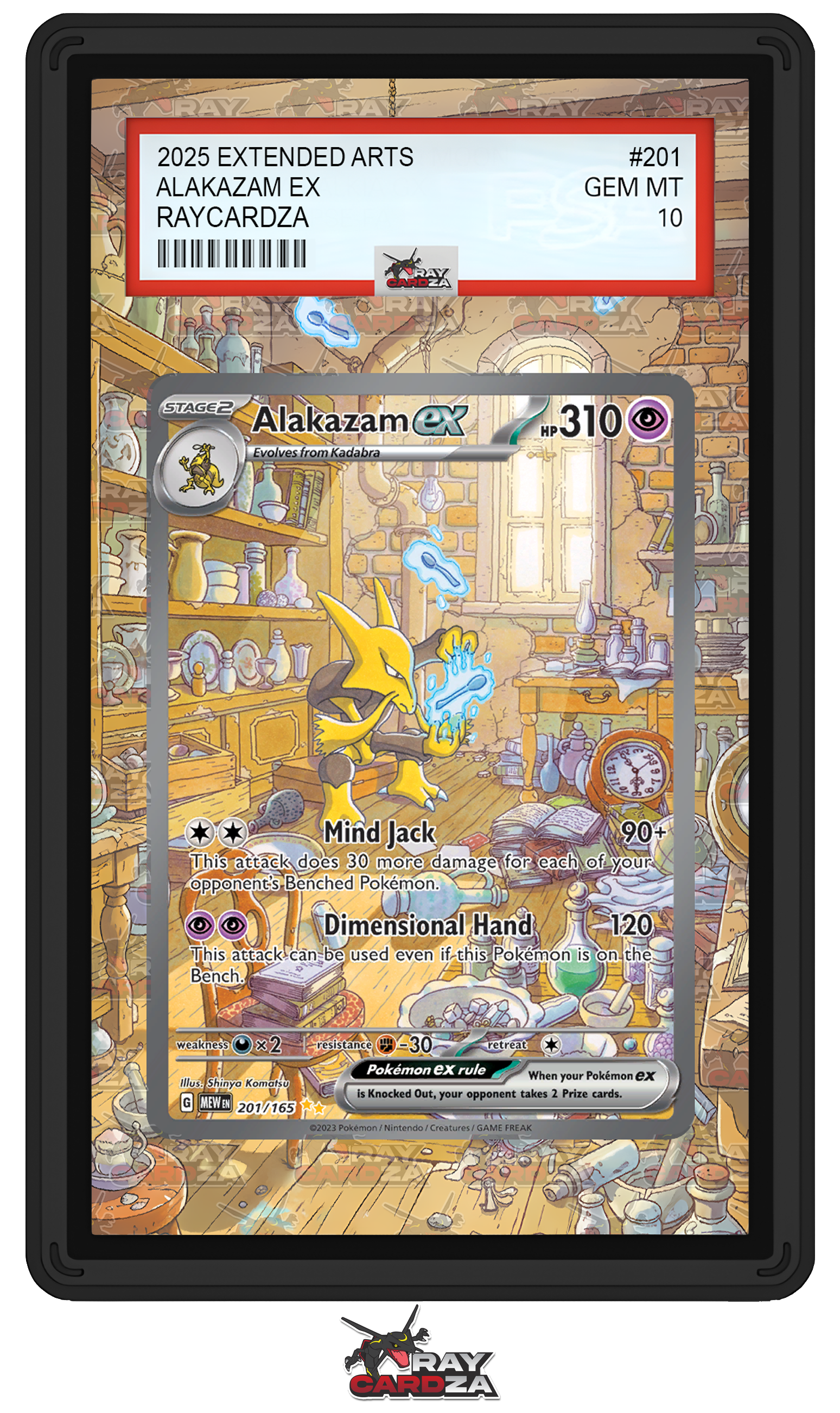 Alakazam EX #201 EXTENDED ART – Raycardza