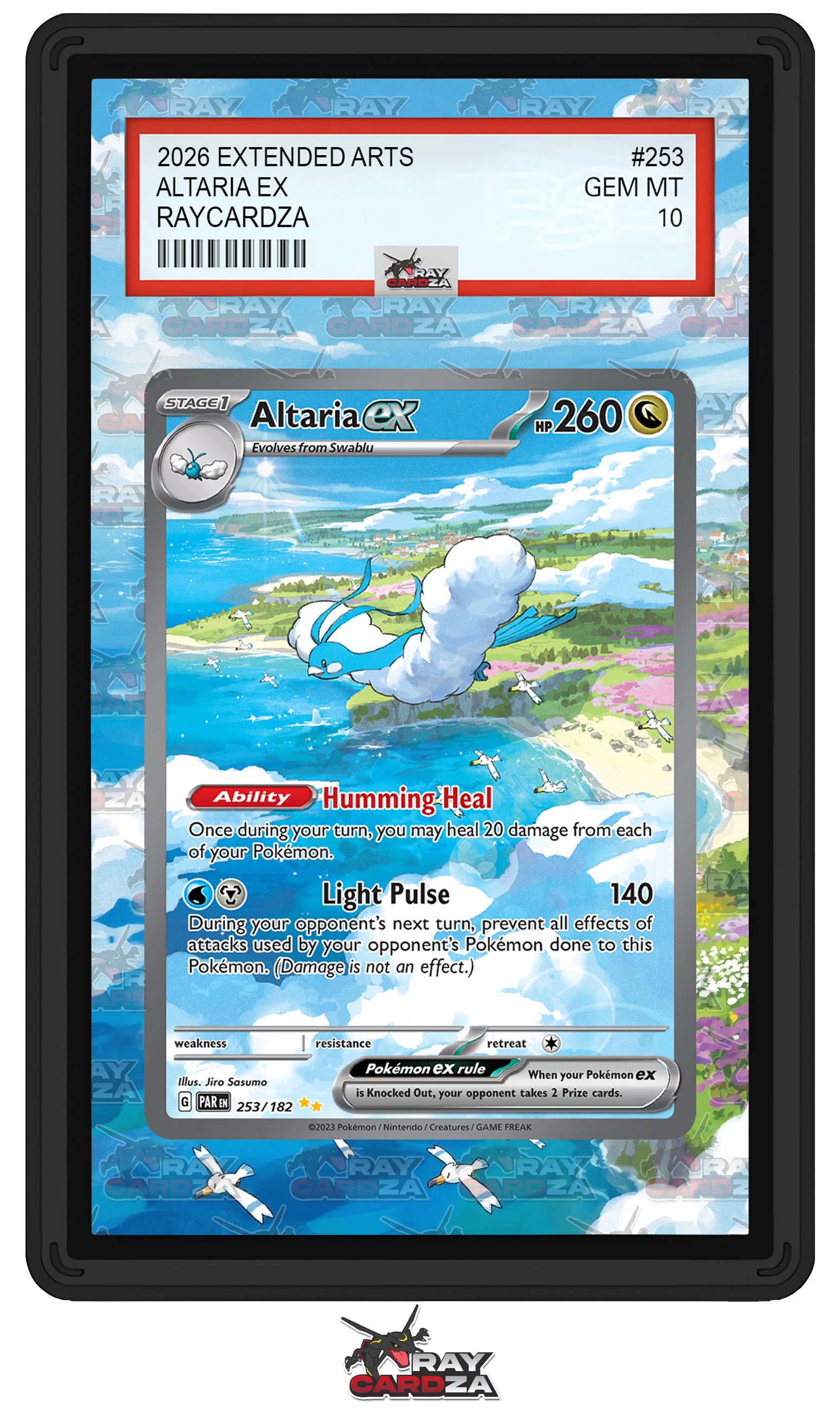 altaria ex pokemon card #253 EXTENDED ART – Raycardza fast-moving Package Level:Premium/Monthly Ultra Rare Retreat cost Zodiark, Umbral God Commander