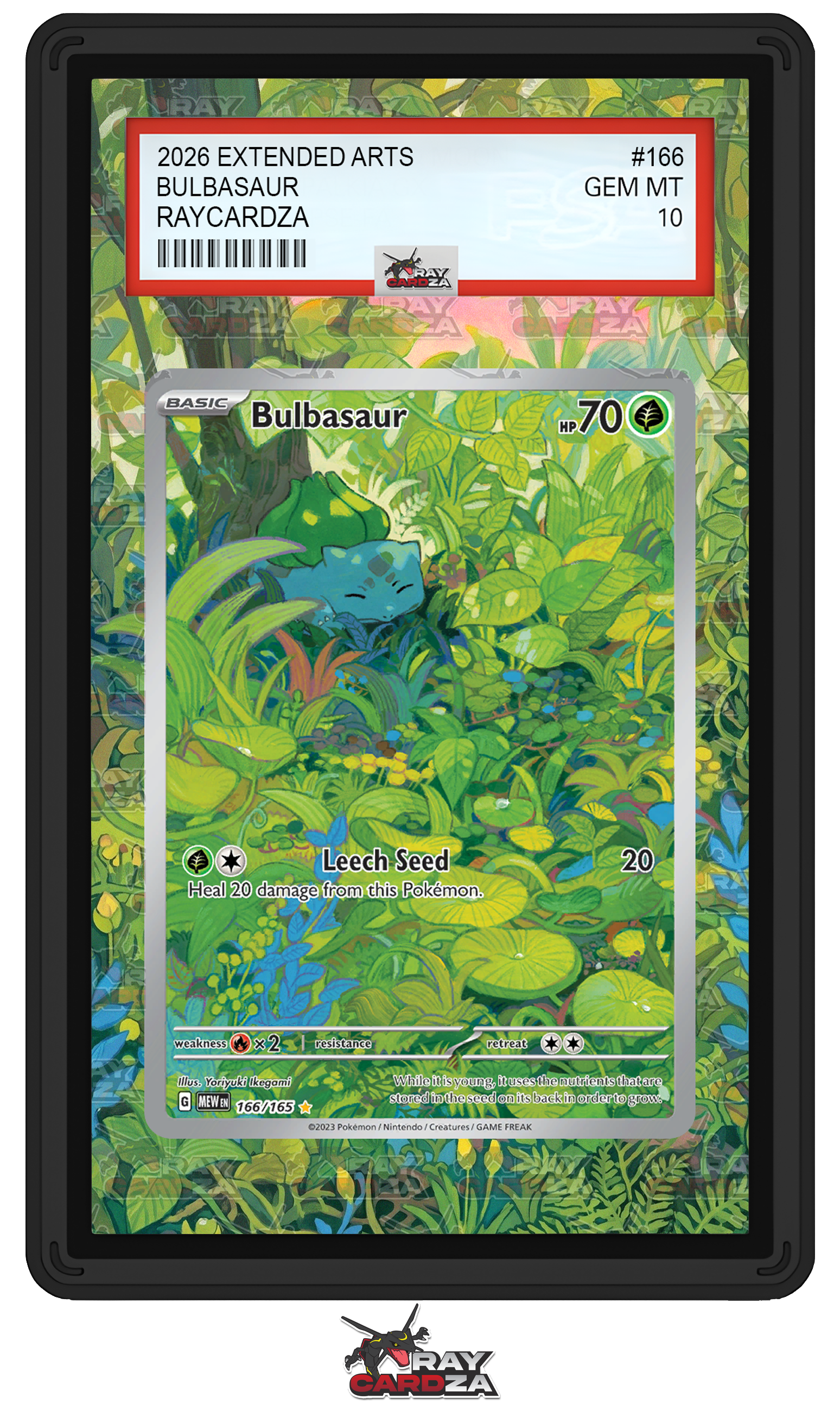bulbasaur full art pokemon card #166 EXTENDED Guild:Selesnya Top 11 MTG Best Organizer perfect for serious collectors