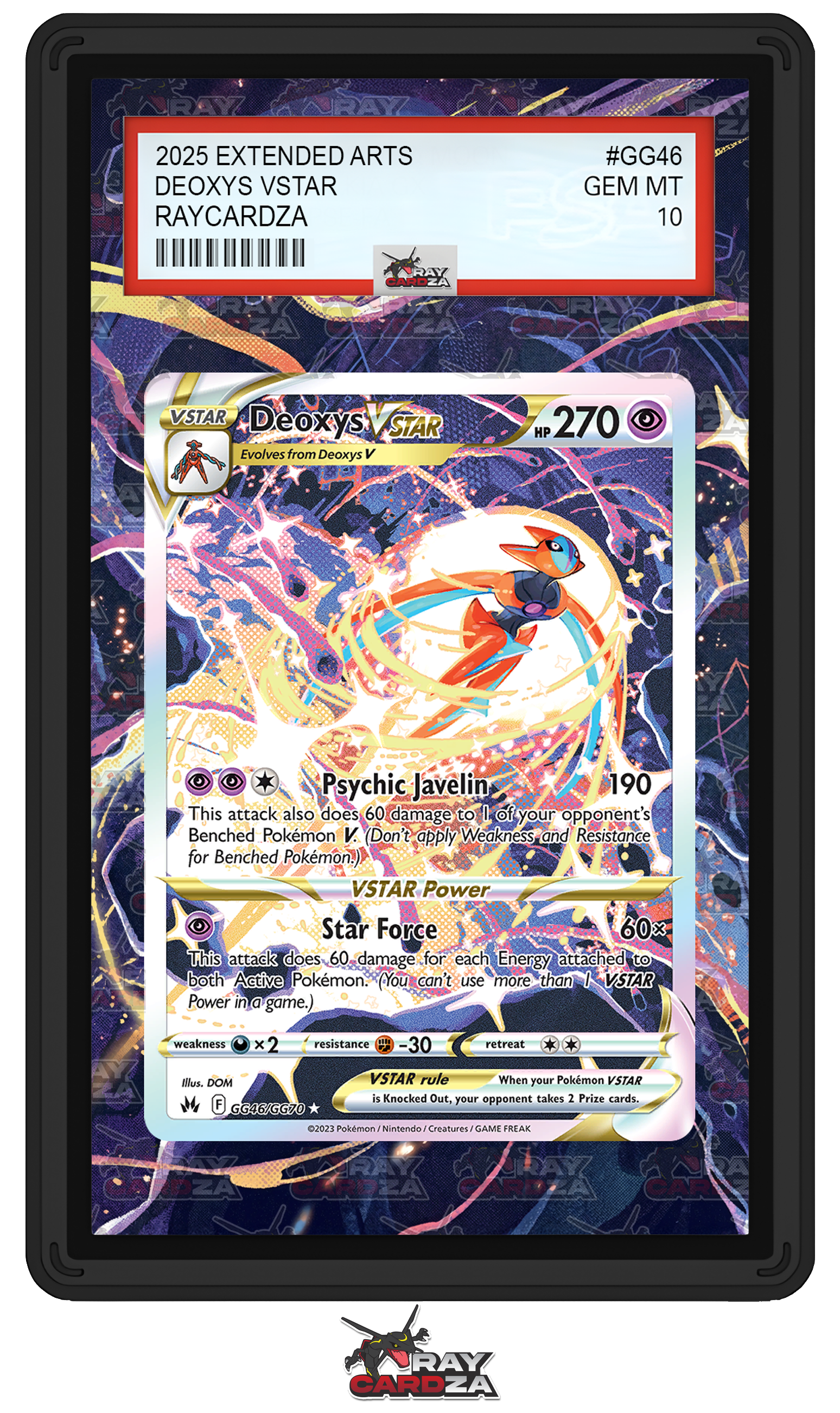 Deoxys VSTAR #GG46 EXTENDED ART Raycardza Deoxys VSTAR #GG46 EXTENDED ART Raycardza