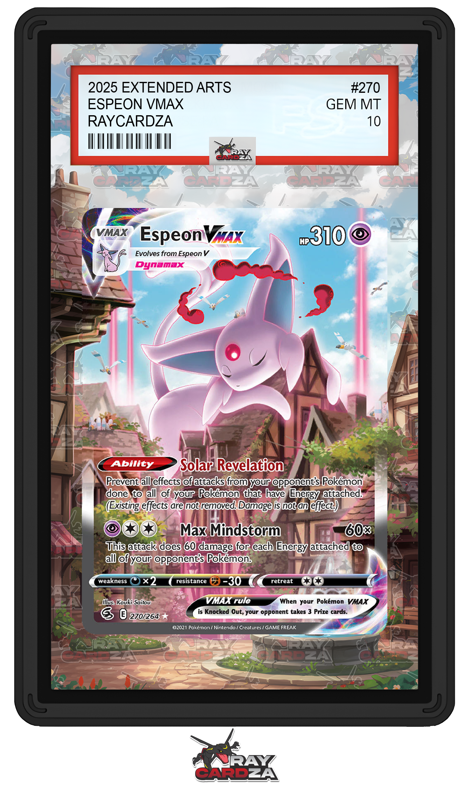 Espeon VMAX #270 EXTENDED ART Raycardza Espeon VMAX #270 EXTENDED ART Raycardza