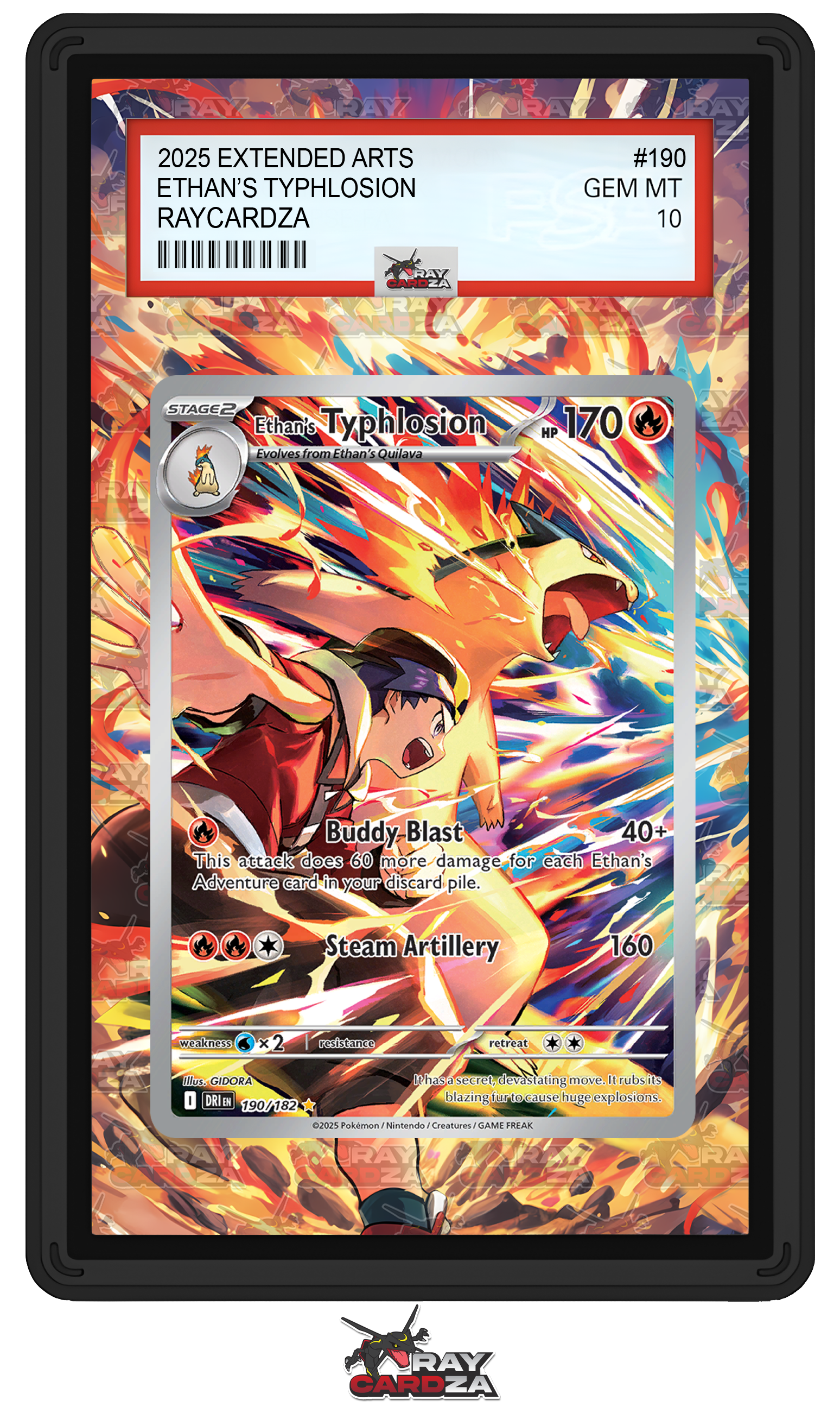 ethan pokemon cards Ethan's Typhlosion #190 EXTENDED ART – Raycardza