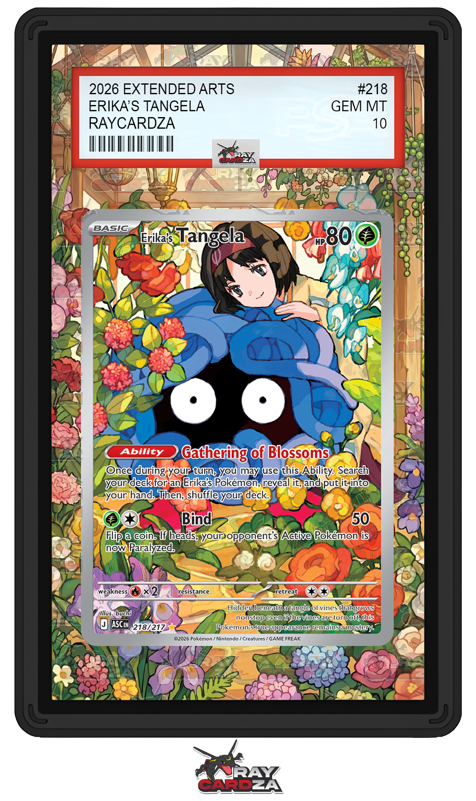 Erika's Tangela #218 EXTENDED ART – Raycardza