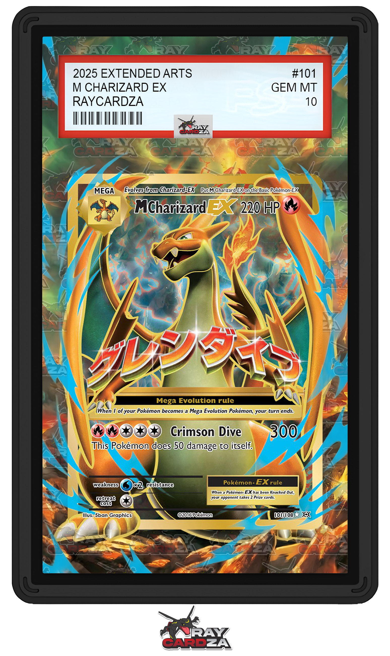 M Charizard EX 101/108 MリザードンEX UR 英語 M Charizard EX #101 EXTENDED ART – Raycardza