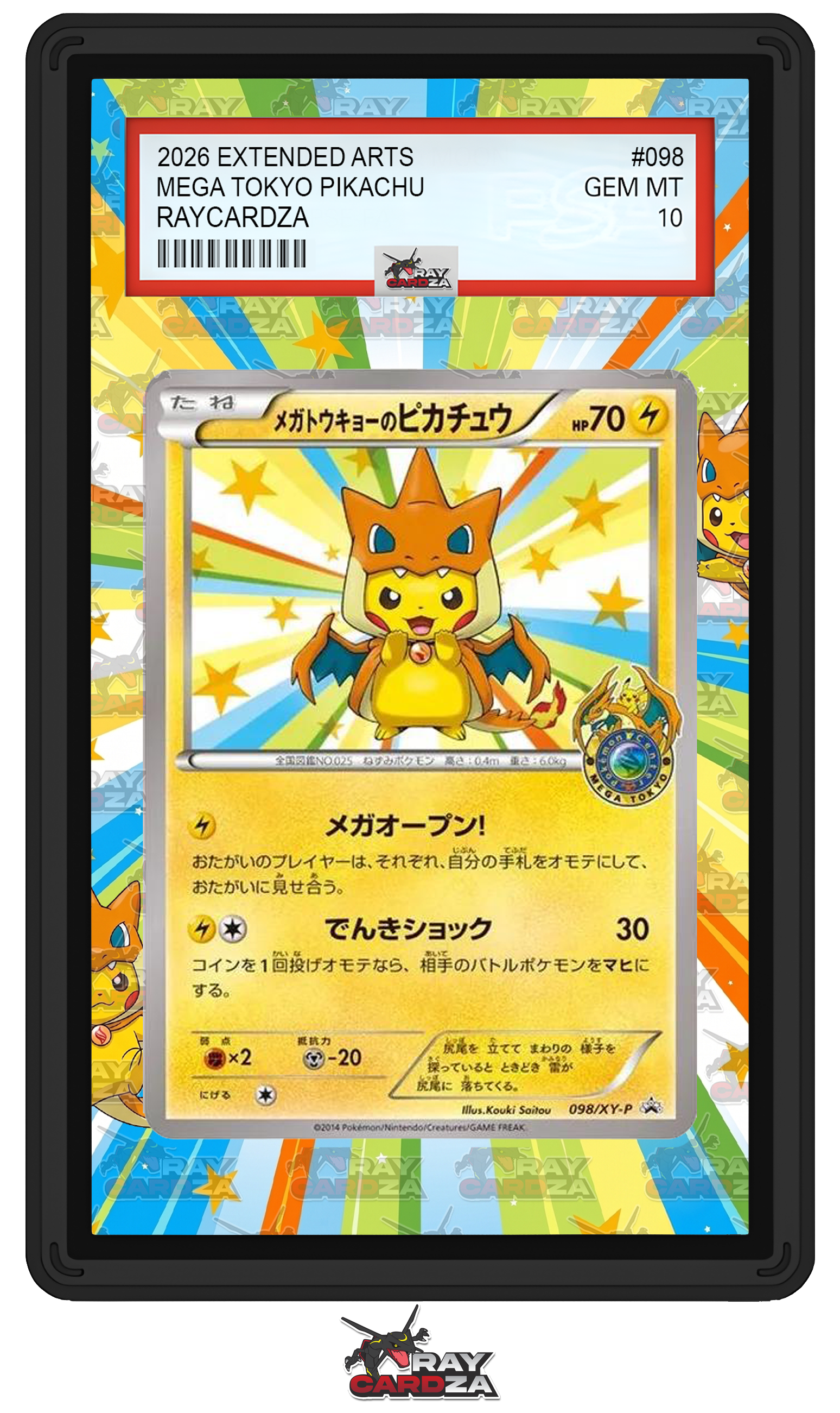Pikachu Mega Tokyo's #98 EXTENDED ART – Raycardza