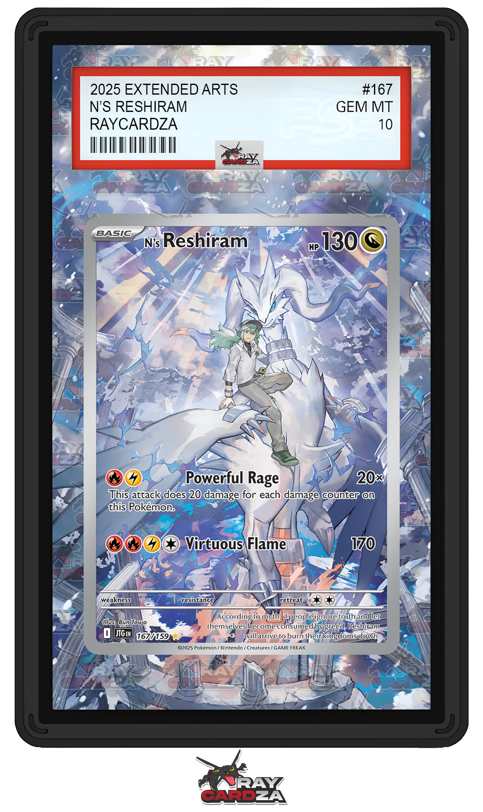N's Reshiram #167 EXTENDED ART – Raycardza