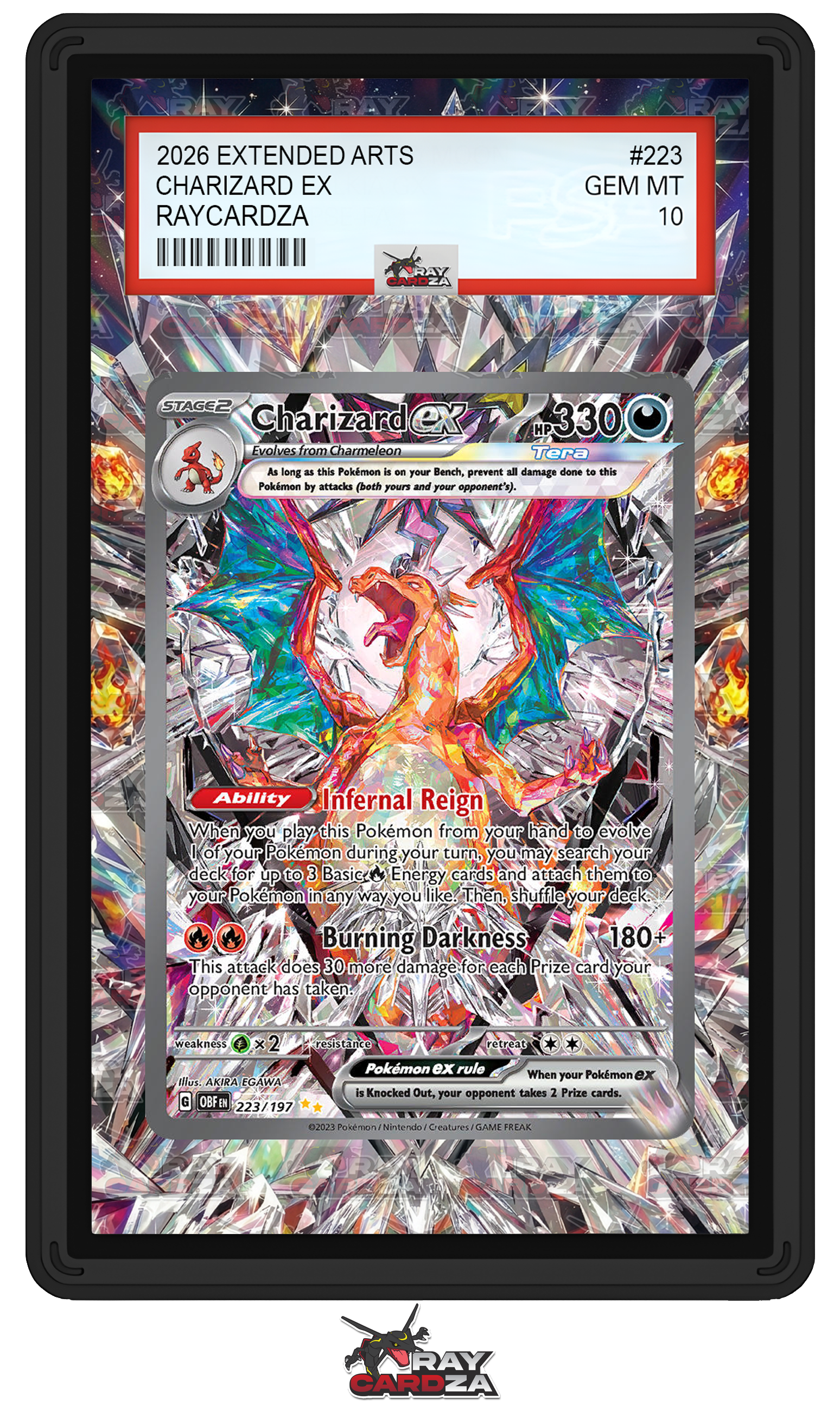 Charizard EX #223 EXTENDED ART – Raycardza
