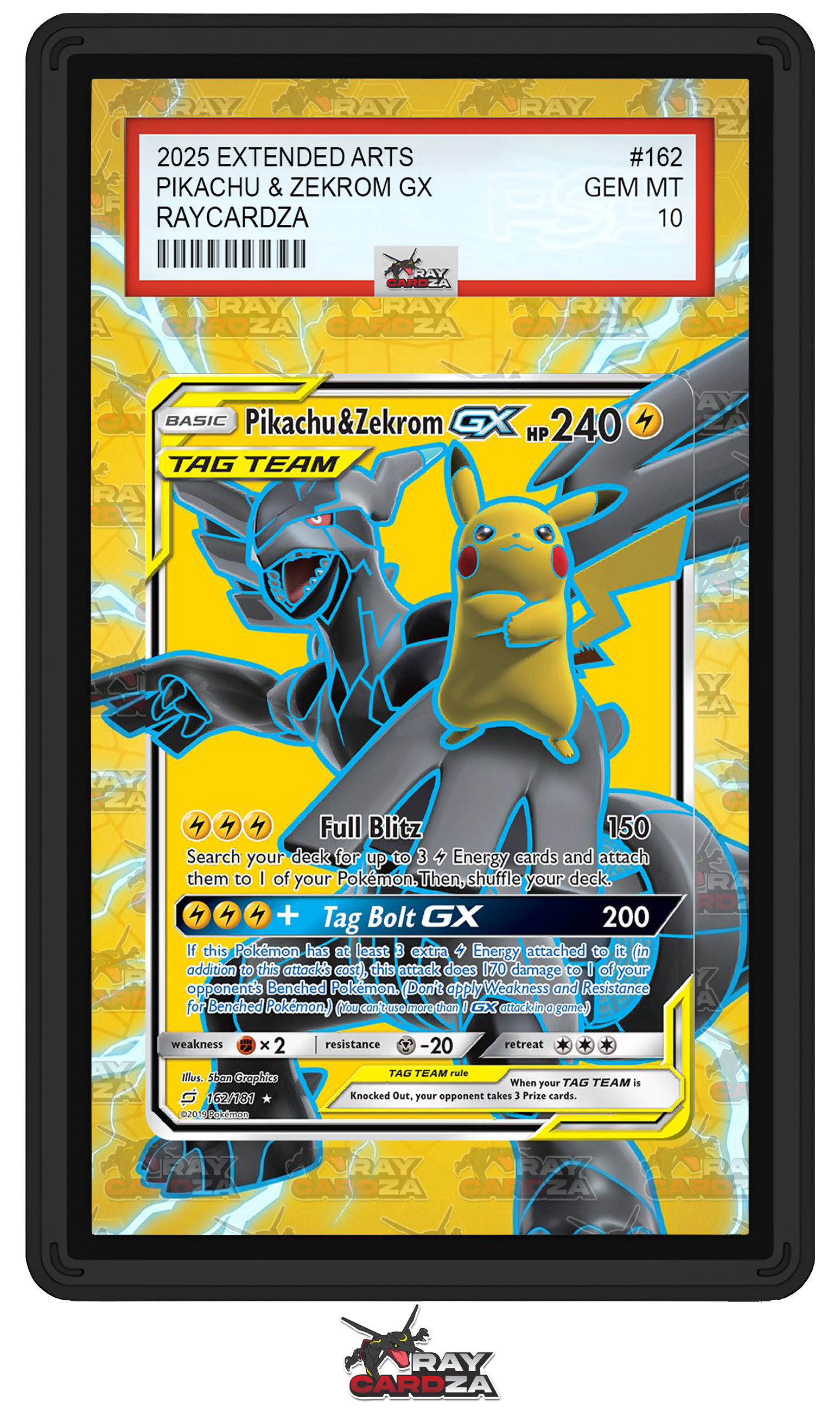 Pikachu & Zekrom GX #162 EXTENDED ART Pikachu & Zekrom GX #162 EXTENDED ART