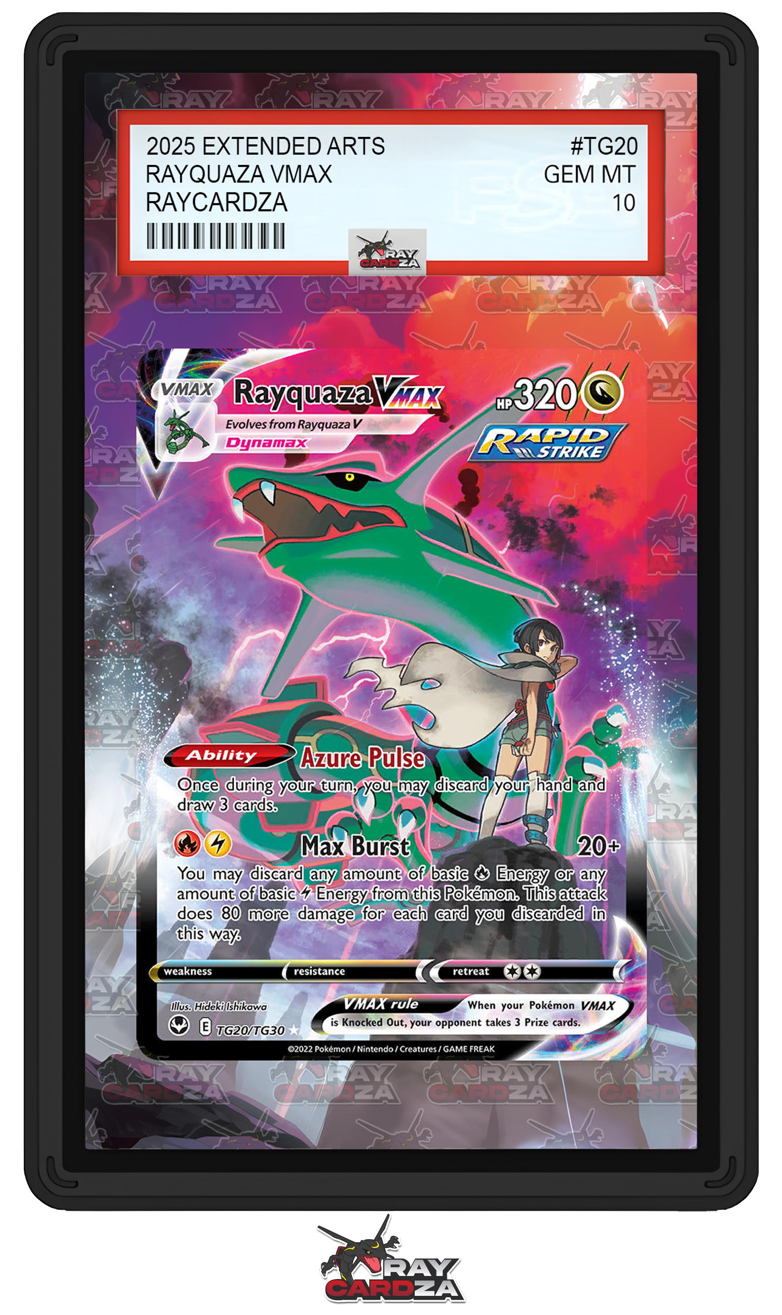 Rayquaza VMAX #TG20 EXTENDED ART Raycardza Rayquaza VMAX #TG20 EXTENDED ART Raycardza
