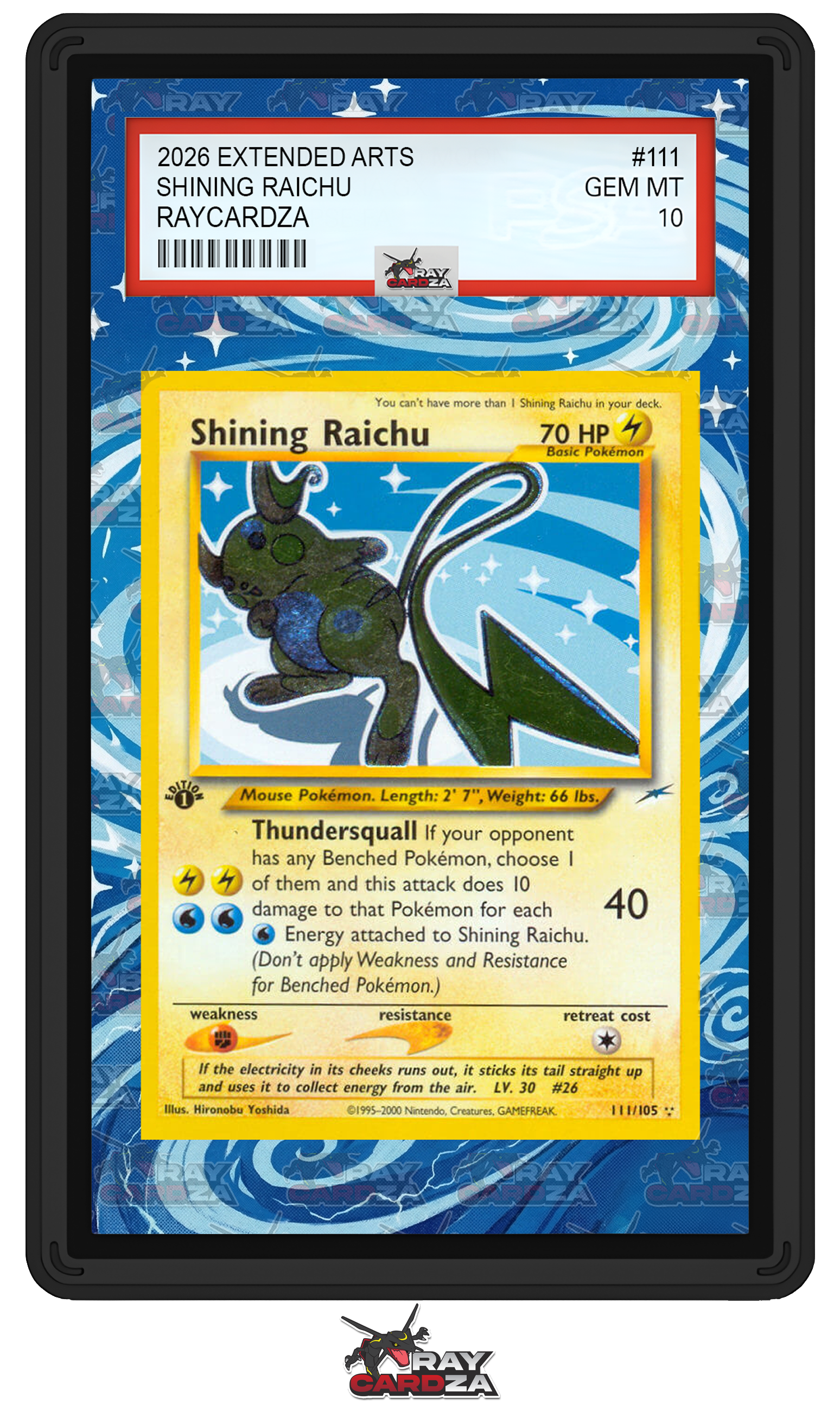 raichu pokemon card shiny Shining #111 EXTENDED ART Pendant:Pendant + 22in chain Collectible Pokémon Evolves from Pikachu Type Pokemon cards now available