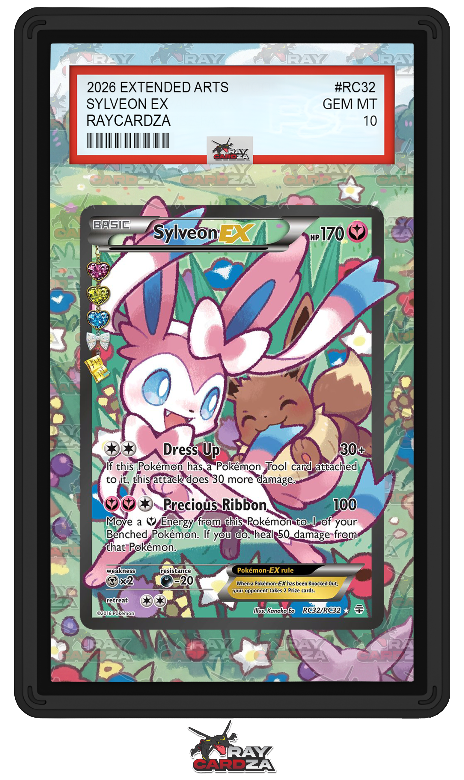 Sylveon EX #RC32 EXTENDED ART – Raycardza