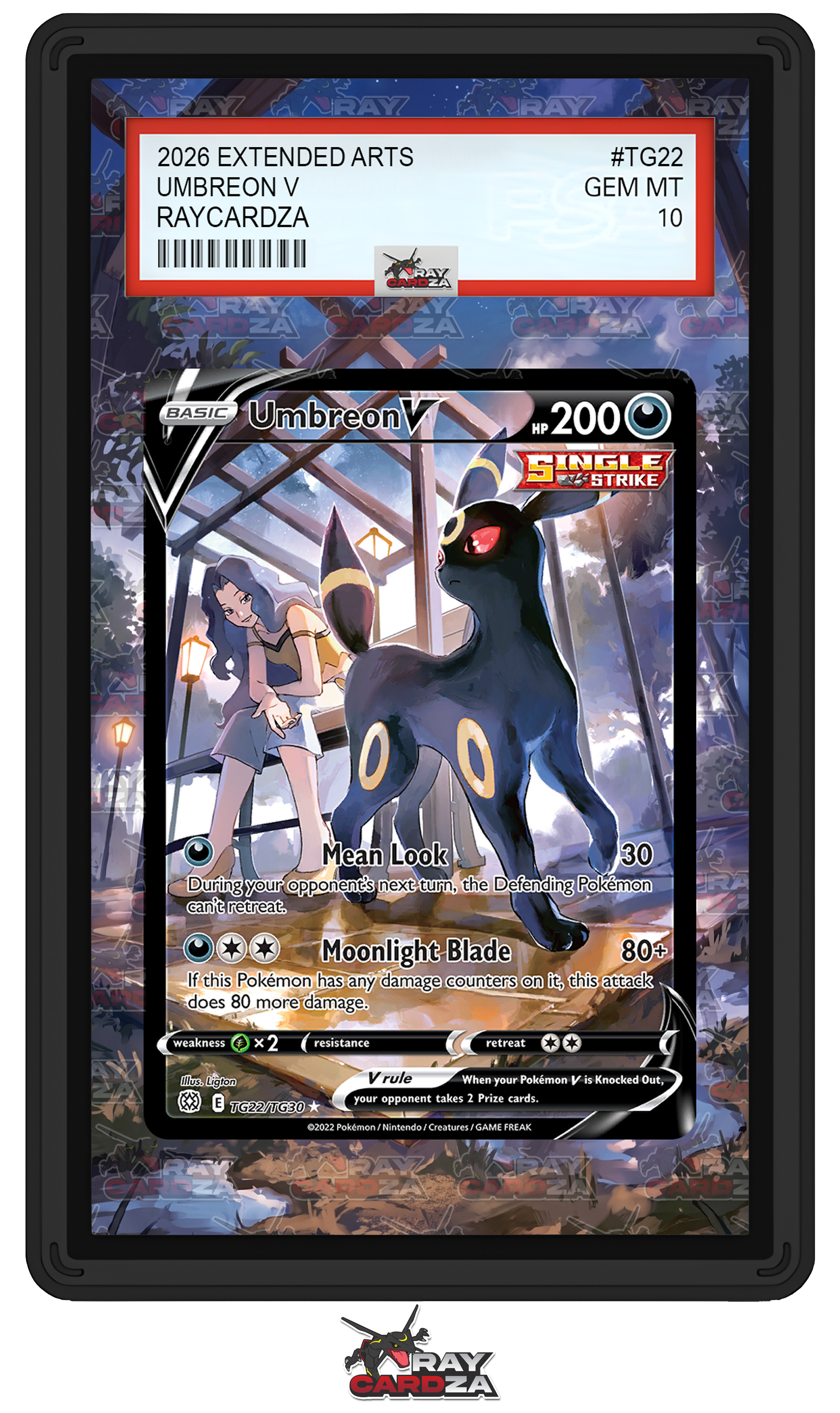 pokemon umbreon v card Umbreon V (Alternate Full Art) (189/203) - SWSH07 Evolving Skies Holofoil