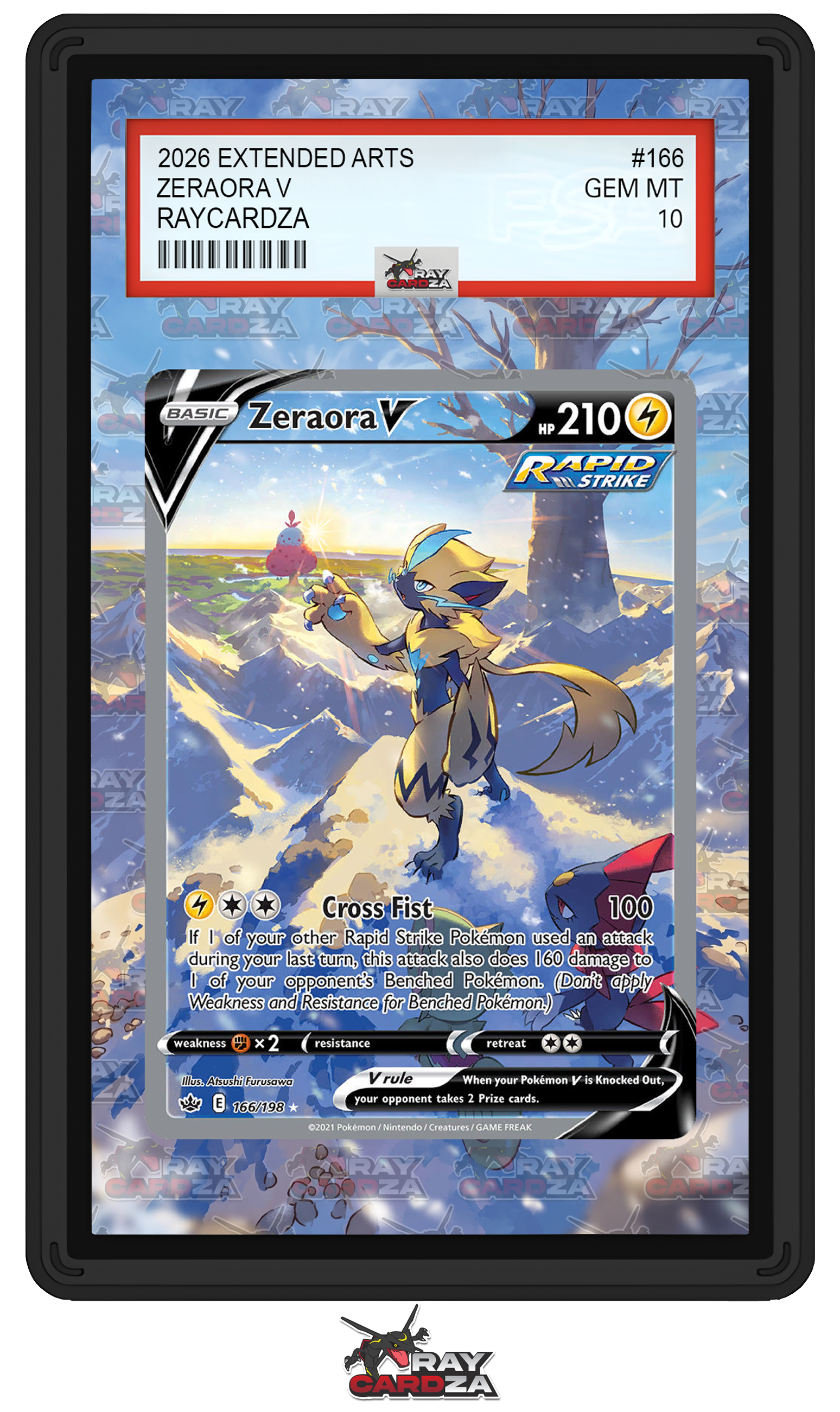 Zeraora V #166 EXTENDED ART – Raycardza