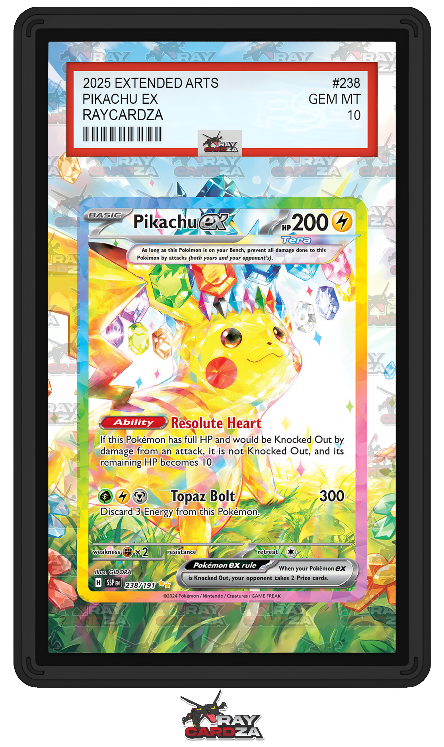 Pikachu EX #238 EXTENDED ART – Raycardza