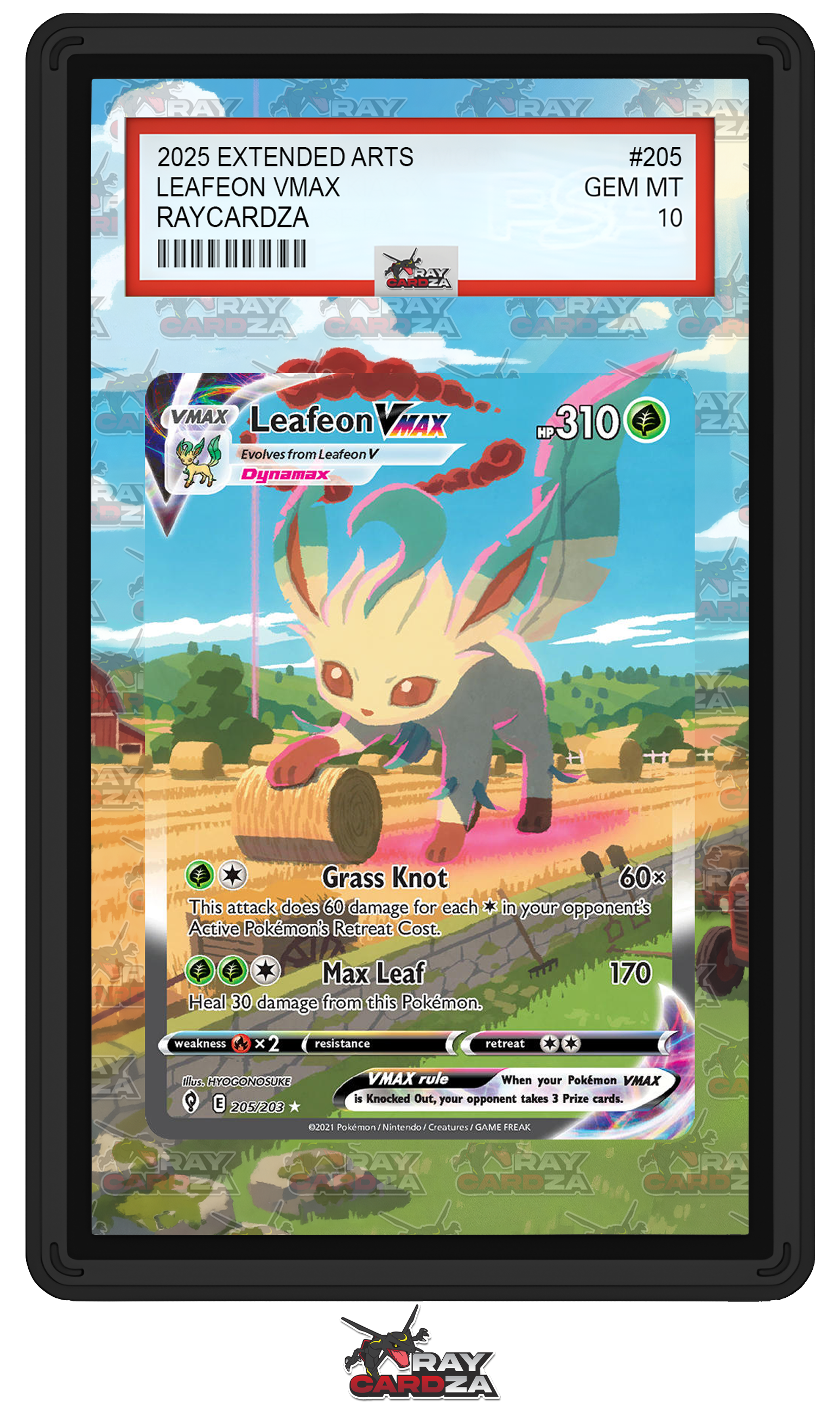 arctozolt pokemon card Leafeon VMAX #205 EXTENDED ART – Raycardza