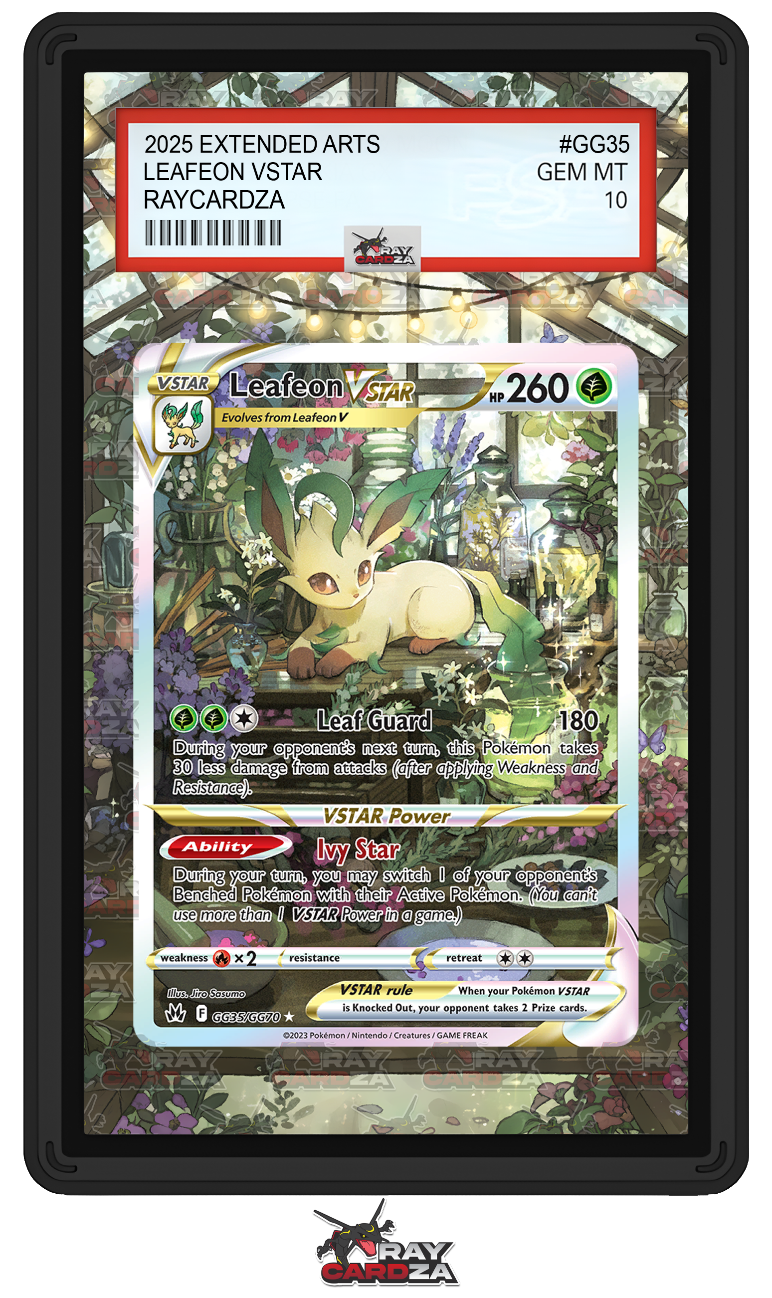 Leafeon VSTAR #GG35 EXTENDED ART Raycardza Leafeon VSTAR #GG35 EXTENDED ART Raycardza