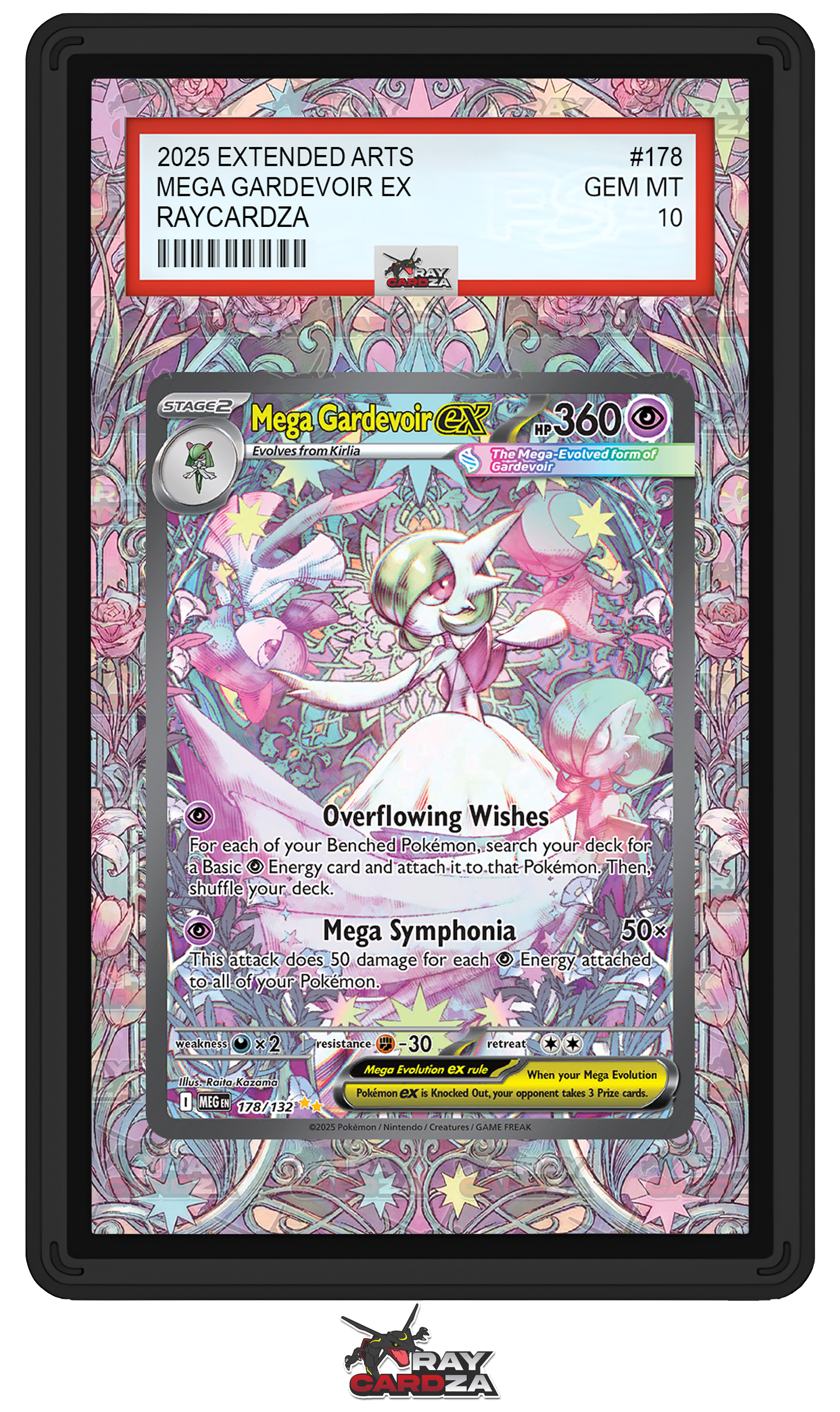 Mega Gardevoir EX #178 EXTENDED ART Raycardza Mega Gardevoir EX #178 EXTENDED ART Raycardza