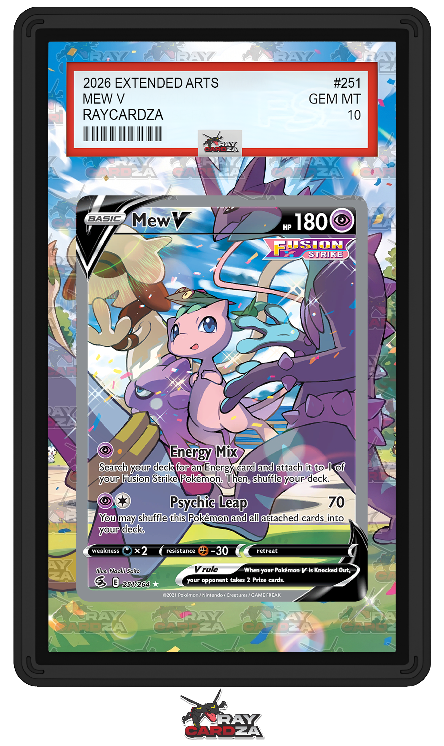 pokemon cards mew v #251 EXTENDED ART – Raycardza Bulk Scanning durable card stock to Marowak 105/165 Holo Rare Size:25