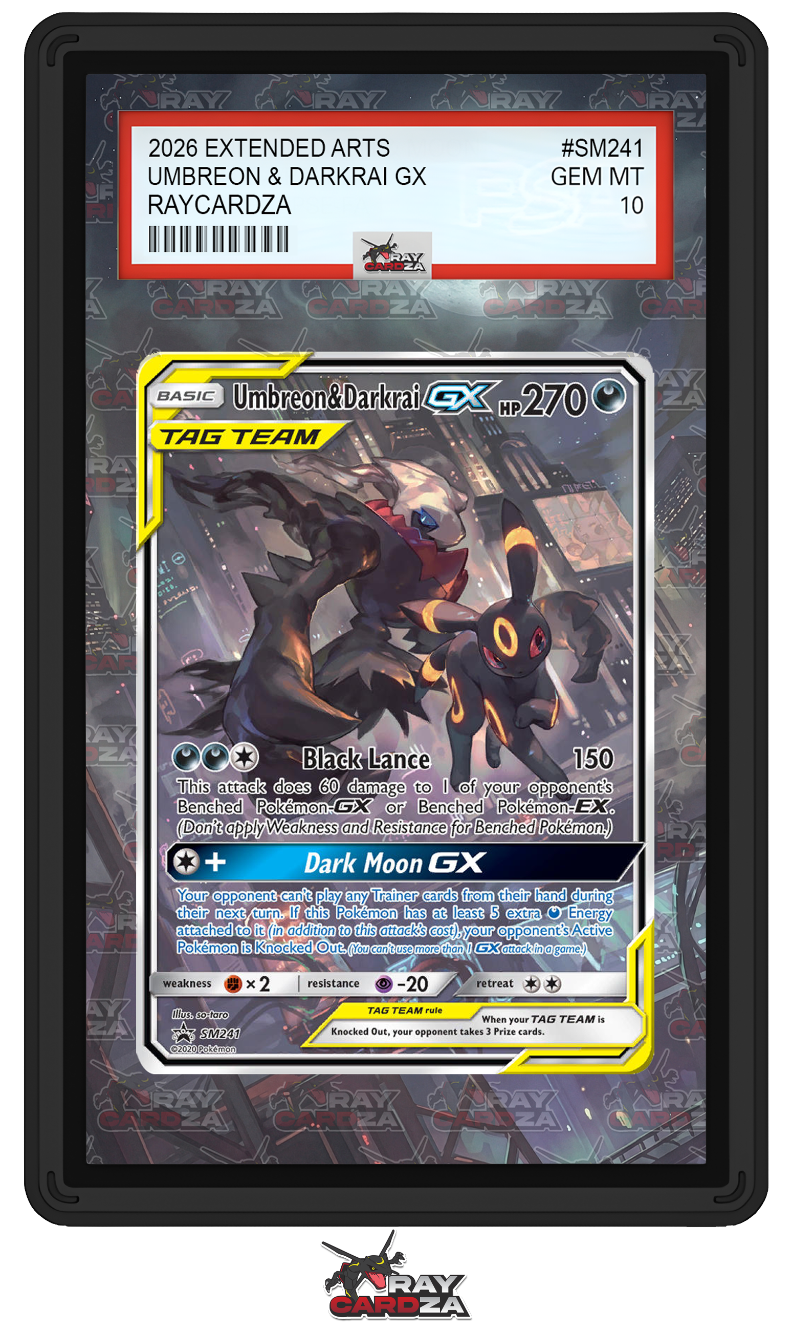 pokemon card umbreon gx Darkrai & #SM241 EXTENDED ART – Raycardza Card Value (current market price):Up to AED 37.000 MTG DIDN'T SAY PLEASE Trading Card Single Captured in a crystal