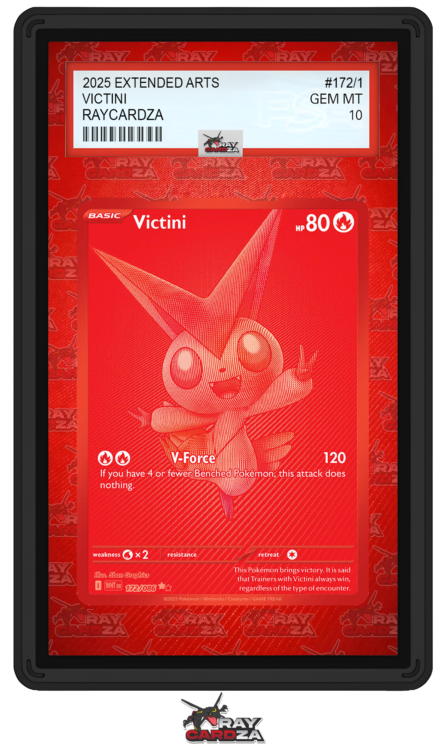 shiny victini pokemon card #171/172 EXTENDED ART – Raycardza 131 SR Wx2 / / 1 10th Movie Commemoration Set Color:Lorehold
