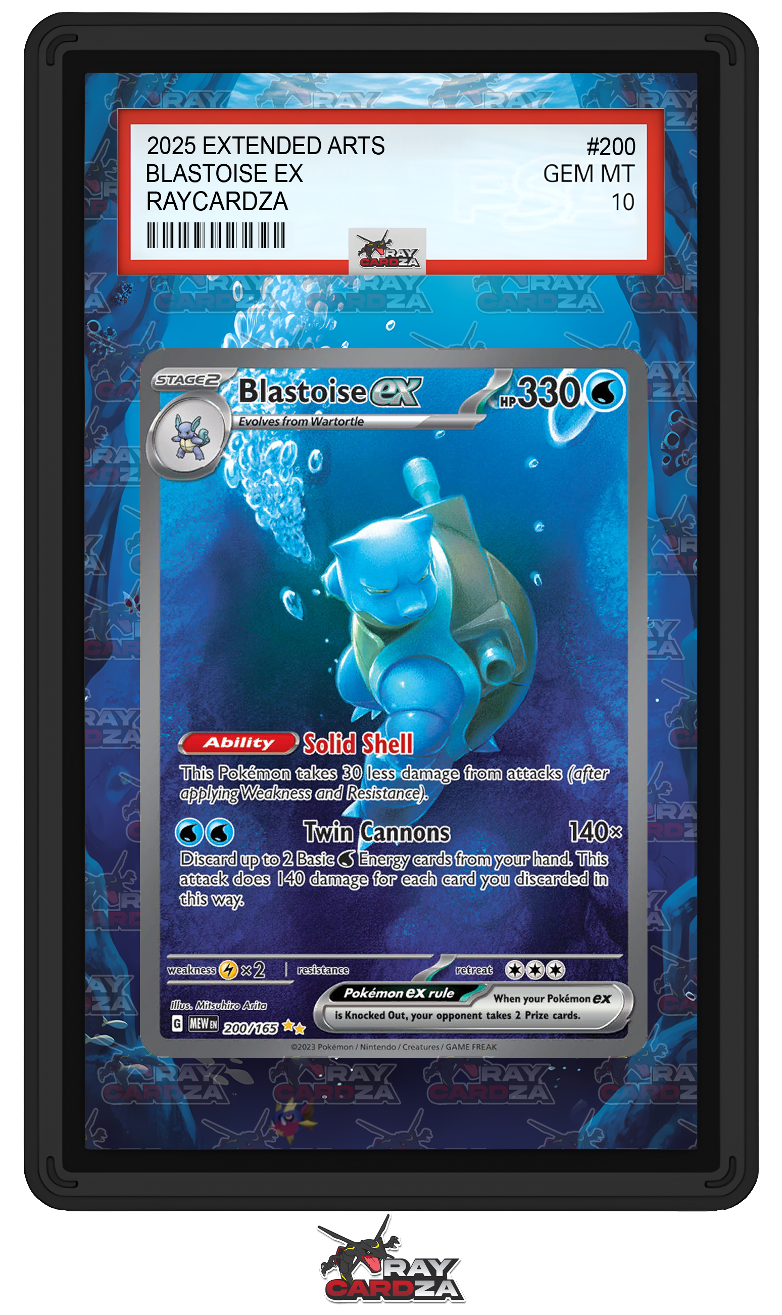Blastoise EX #200 EXTENDED ART Raycardza Blastoise EX #200 EXTENDED ART Raycardza