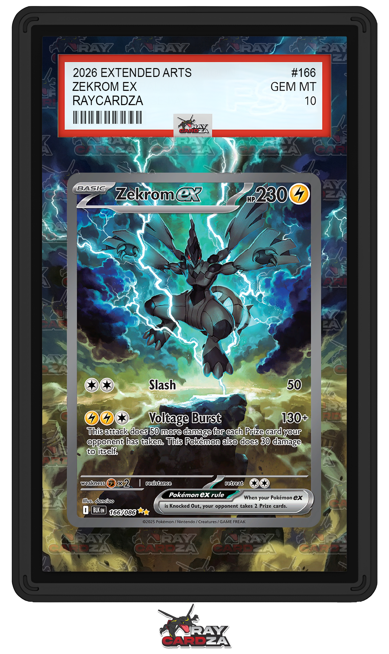 Zekrom EX #166 EXTENDED ART Raycardza Zekrom EX #166 EXTENDED ART Raycardza