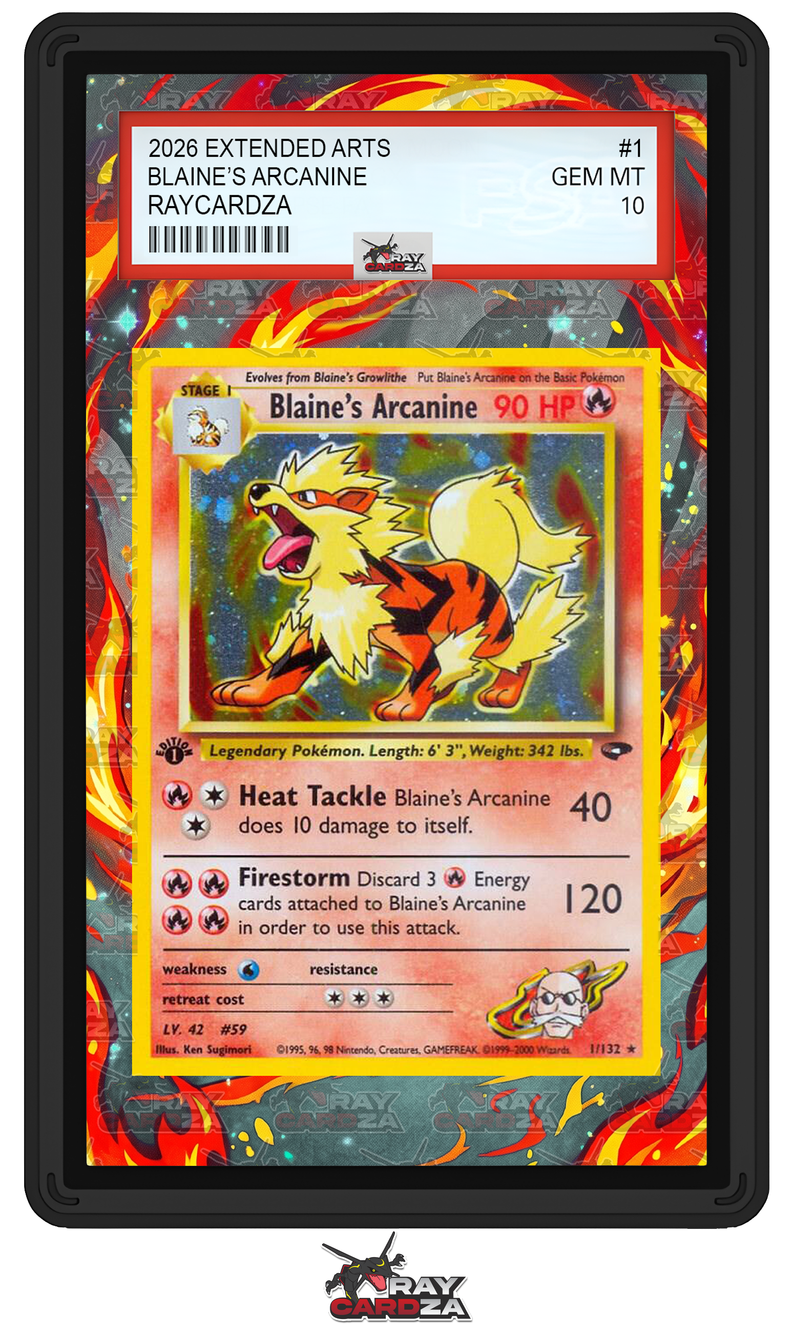Blaine's Arcanine #1 EXTENDED ART