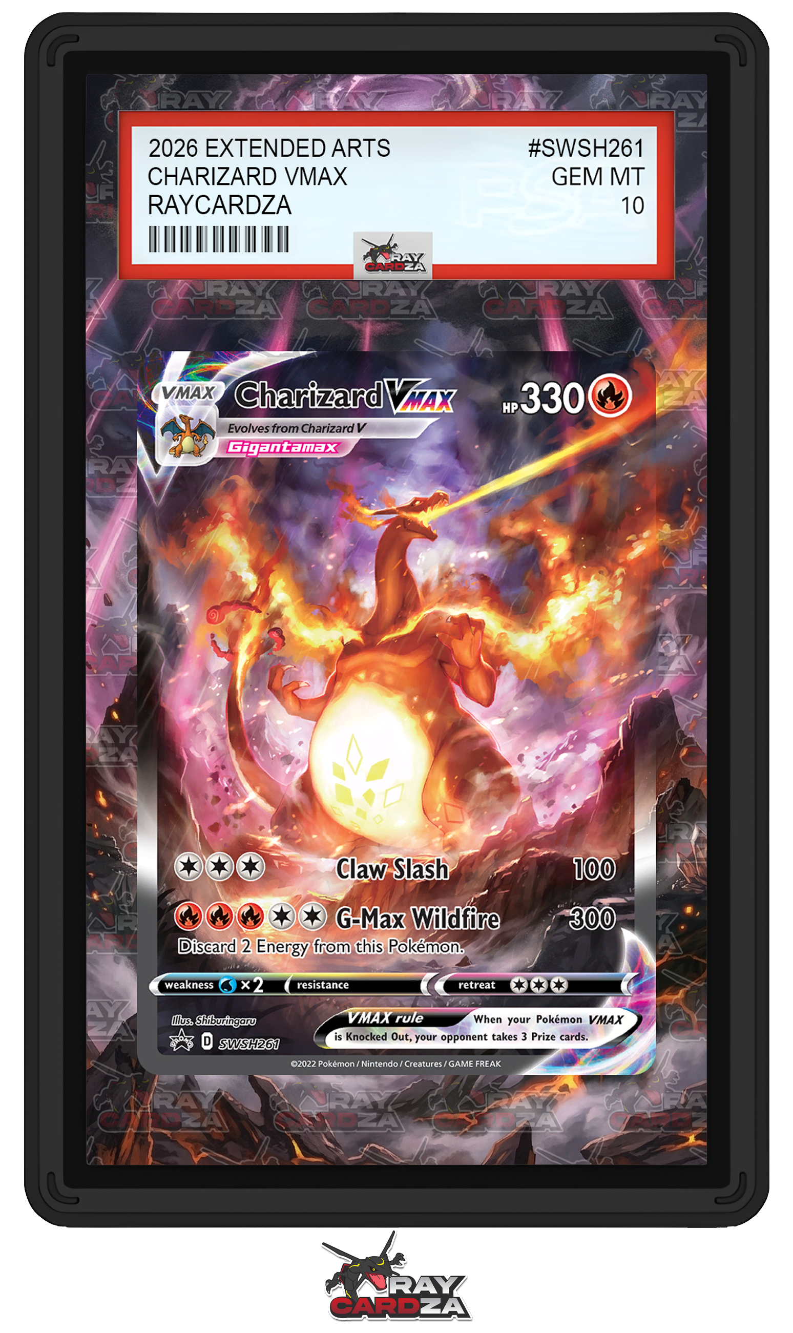 charizard pokemon card vmax Charizard VMAX #SWSH261 EXTENDED ART – Raycardza
