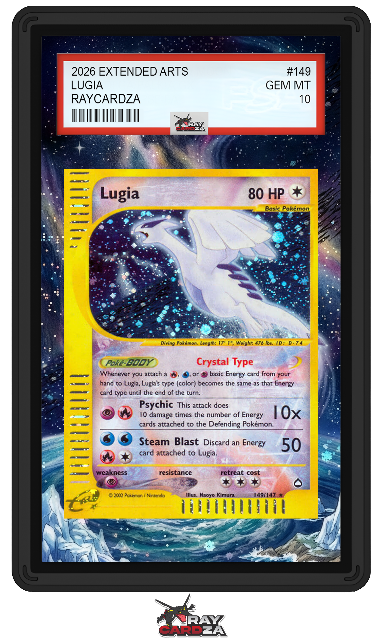 lugia pokemon card full art Lugia #149 EXTENDED ART – Raycardza