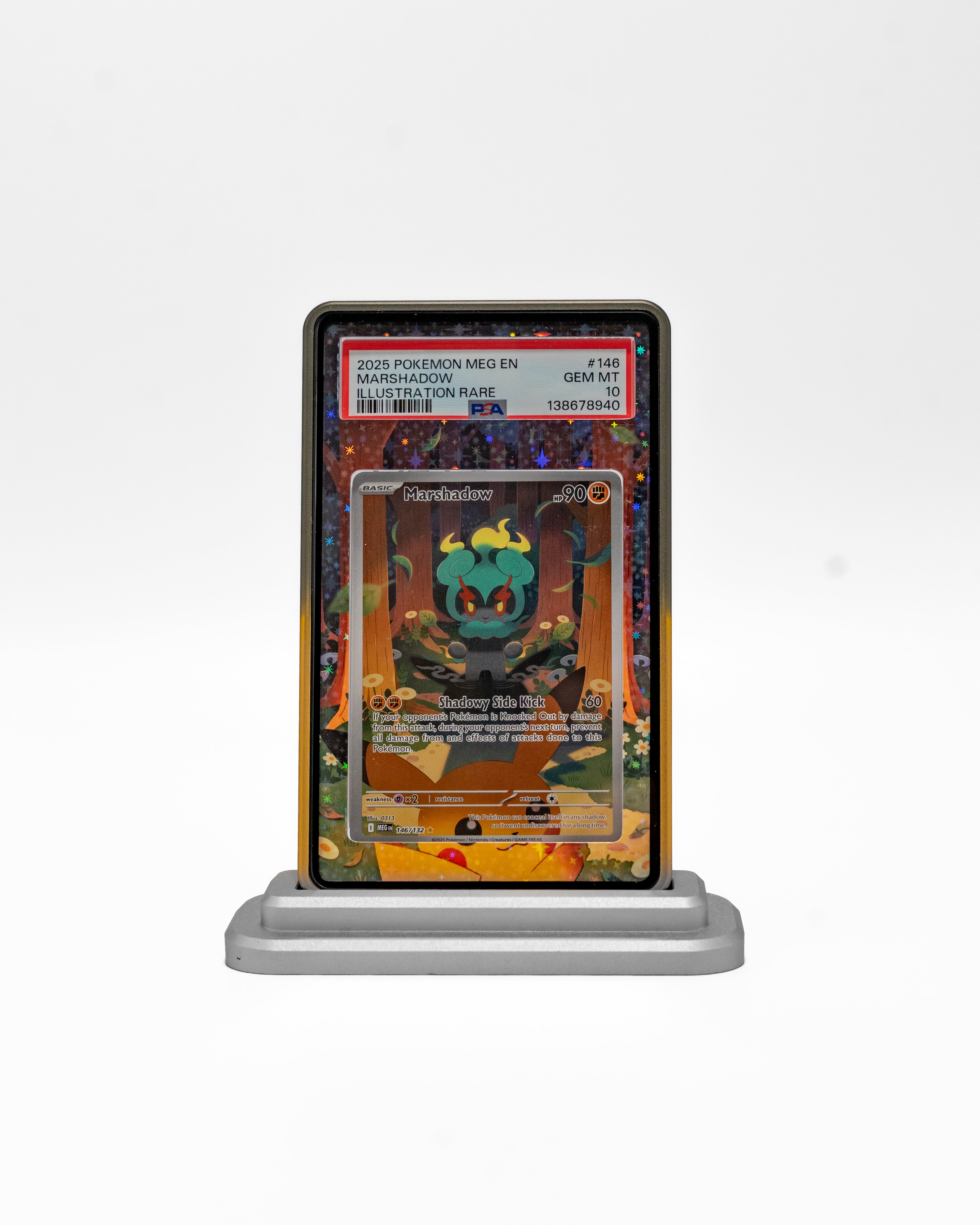 pokemon marshadow card Prices & Value 2026 RarityIllustration Rare Hit Points90 HP Fighting Marshadow #146 PSA 10