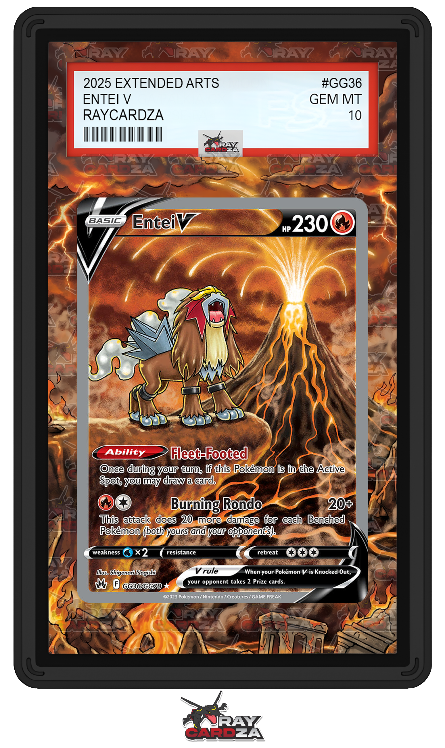 pokemon cards entei Entei V #GG36 EXTENDED ART – Raycardza