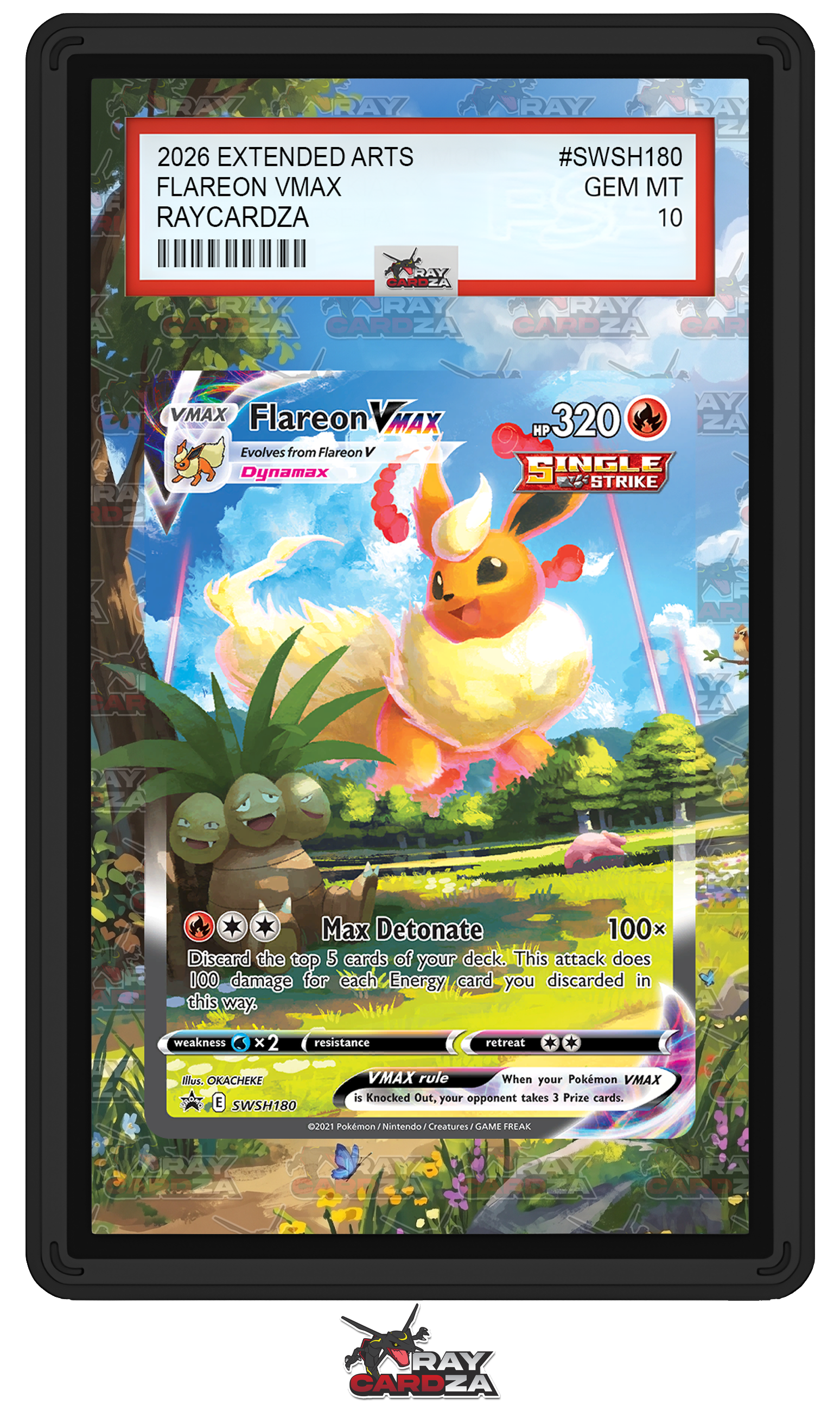 Flareon VMAX #SWSH180 EXTENDED ART