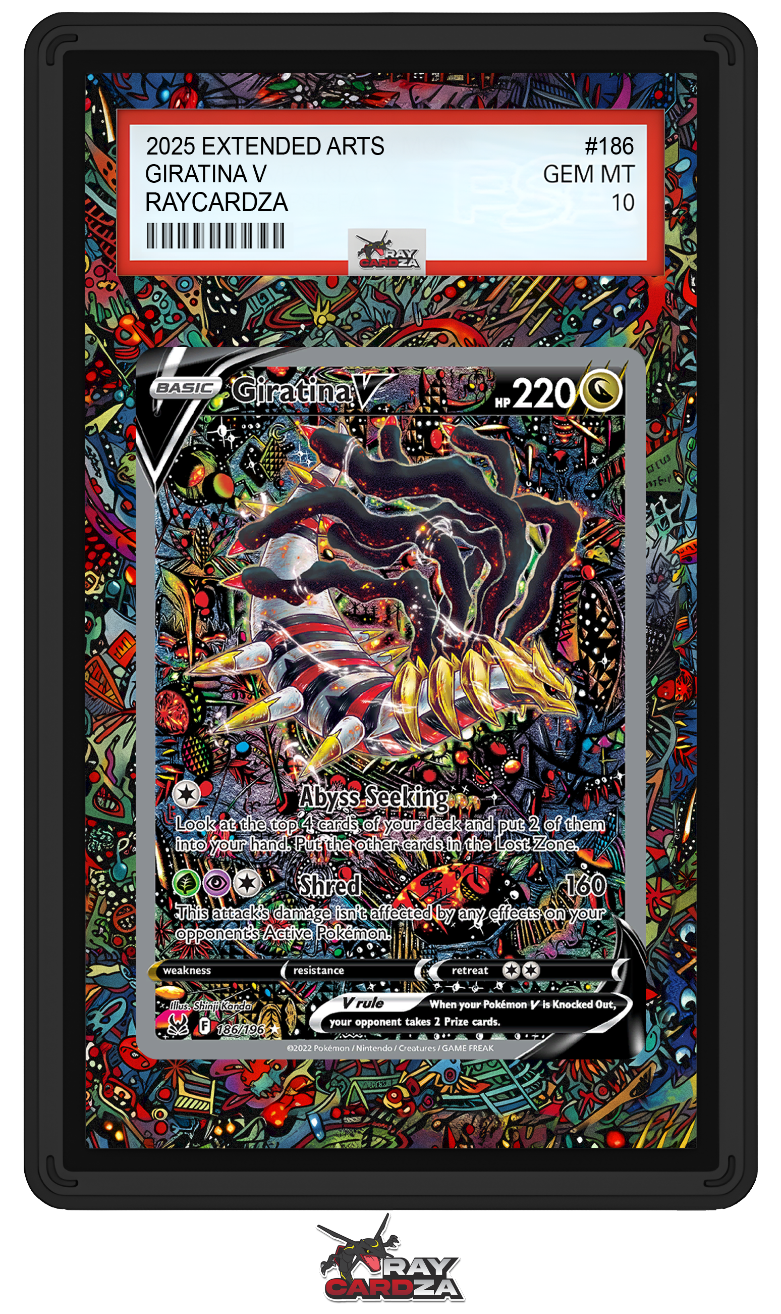 Giratina V #186 EXTENDED ART Raycardza Giratina V #186 EXTENDED ART Raycardza