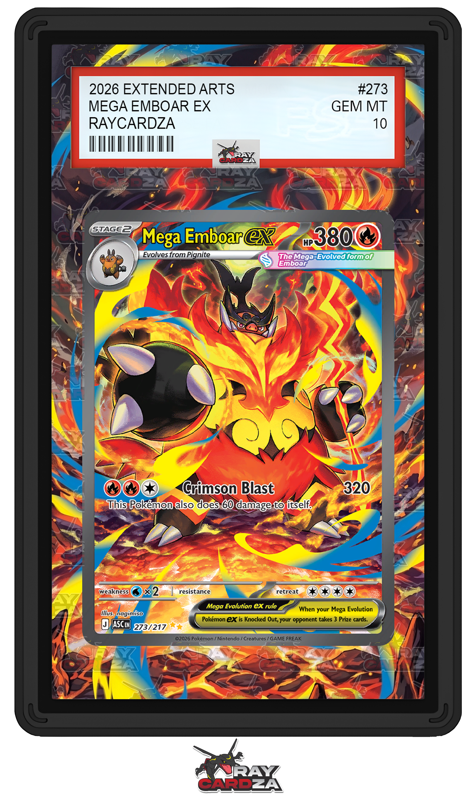 Mega Emboar EX #273 EXTENDED ART