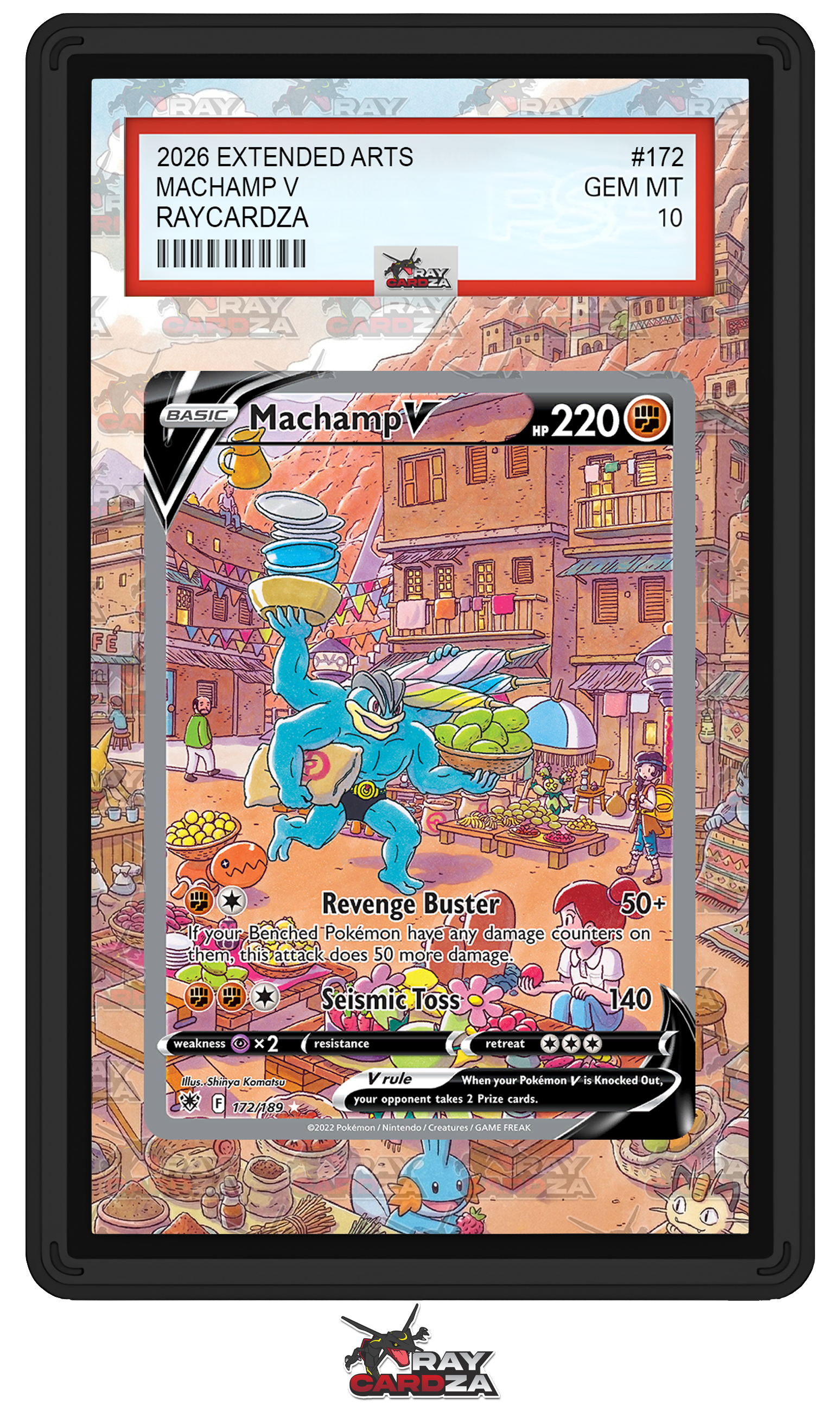 Machamp V #172 EXTENDED ART – Raycardza
