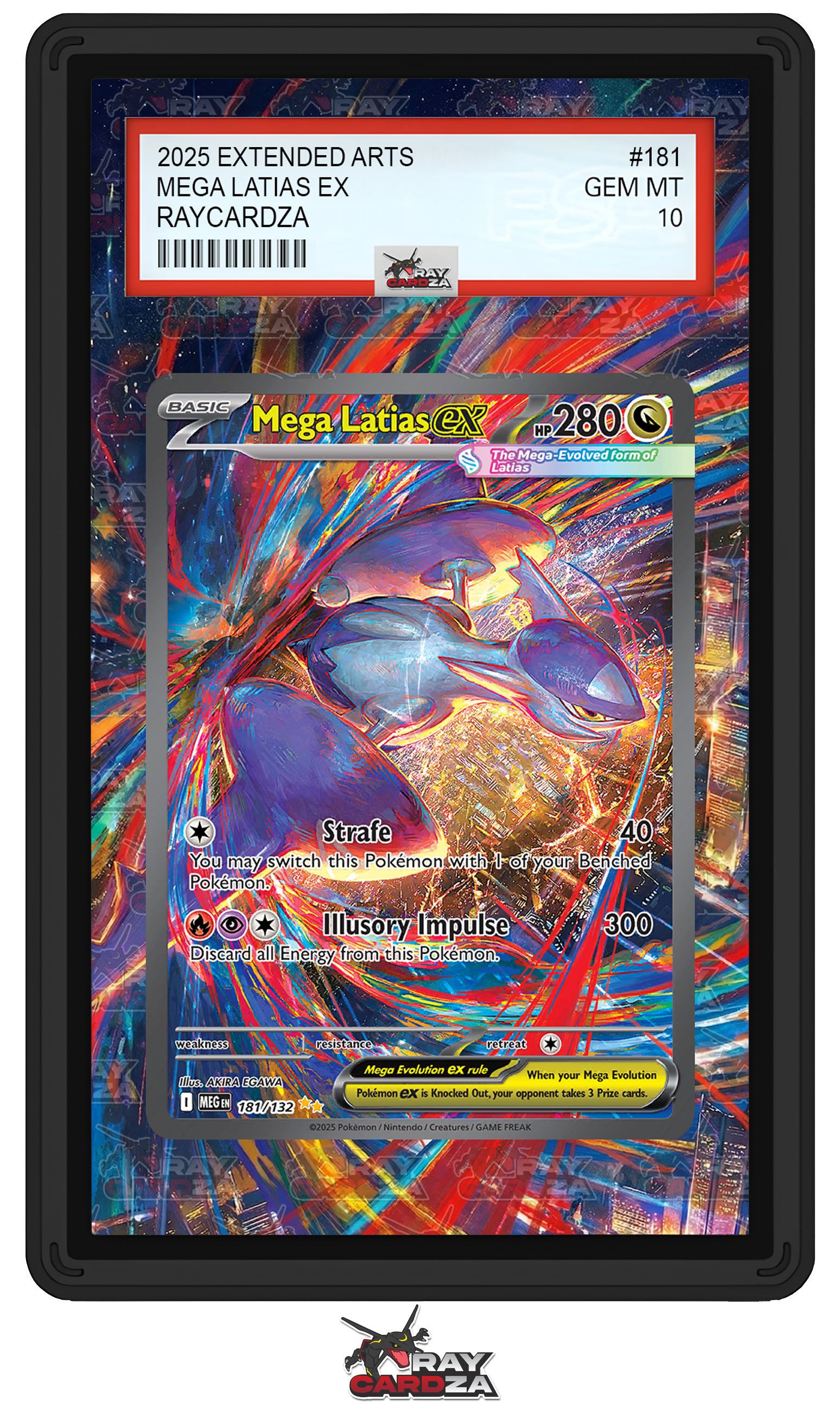 Mega Latias EX #181 EXTENDED ART Raycardza Mega Latias EX #181 EXTENDED ART Raycardza