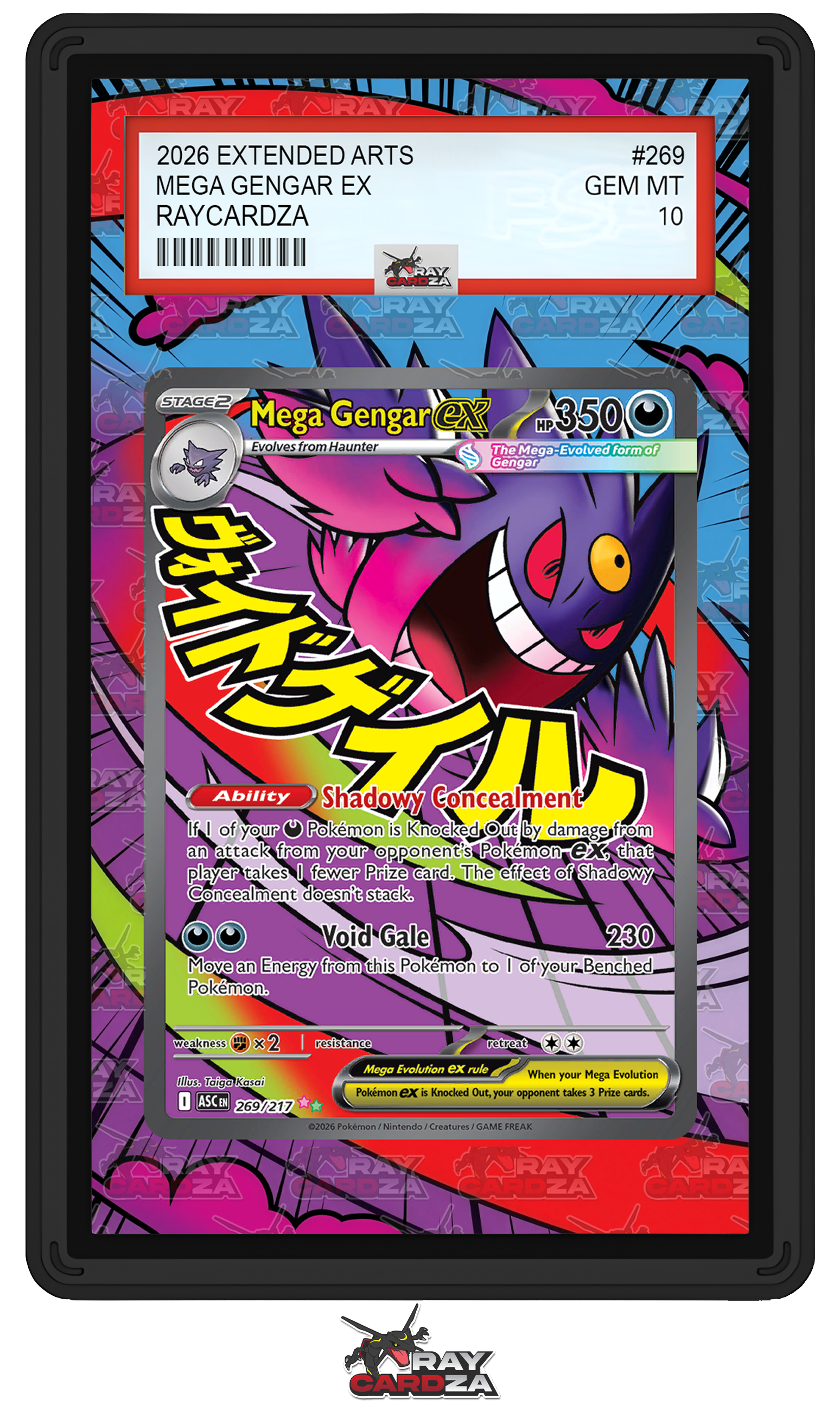 pokemon gengar ex card Mega Gengar EX #269 EXTENDED ART – Raycardza