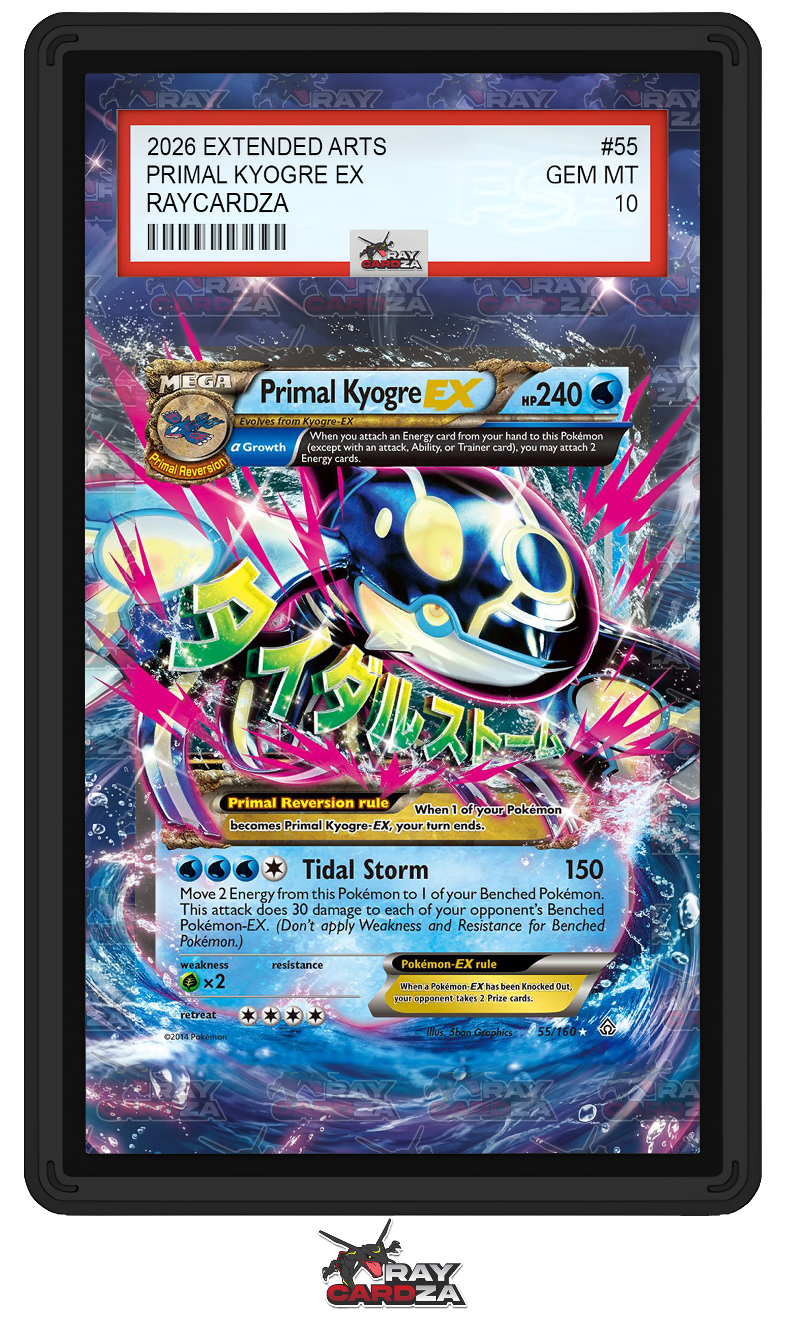 Primal Kyogre EX #55 EXTENDED ART Raycardza Primal Kyogre EX #55 EXTENDED ART Raycardza