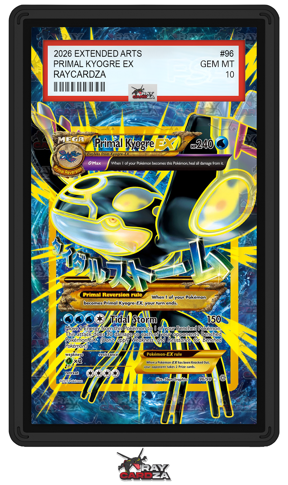 Primal Kyogre EX #96 EXTENDED ART