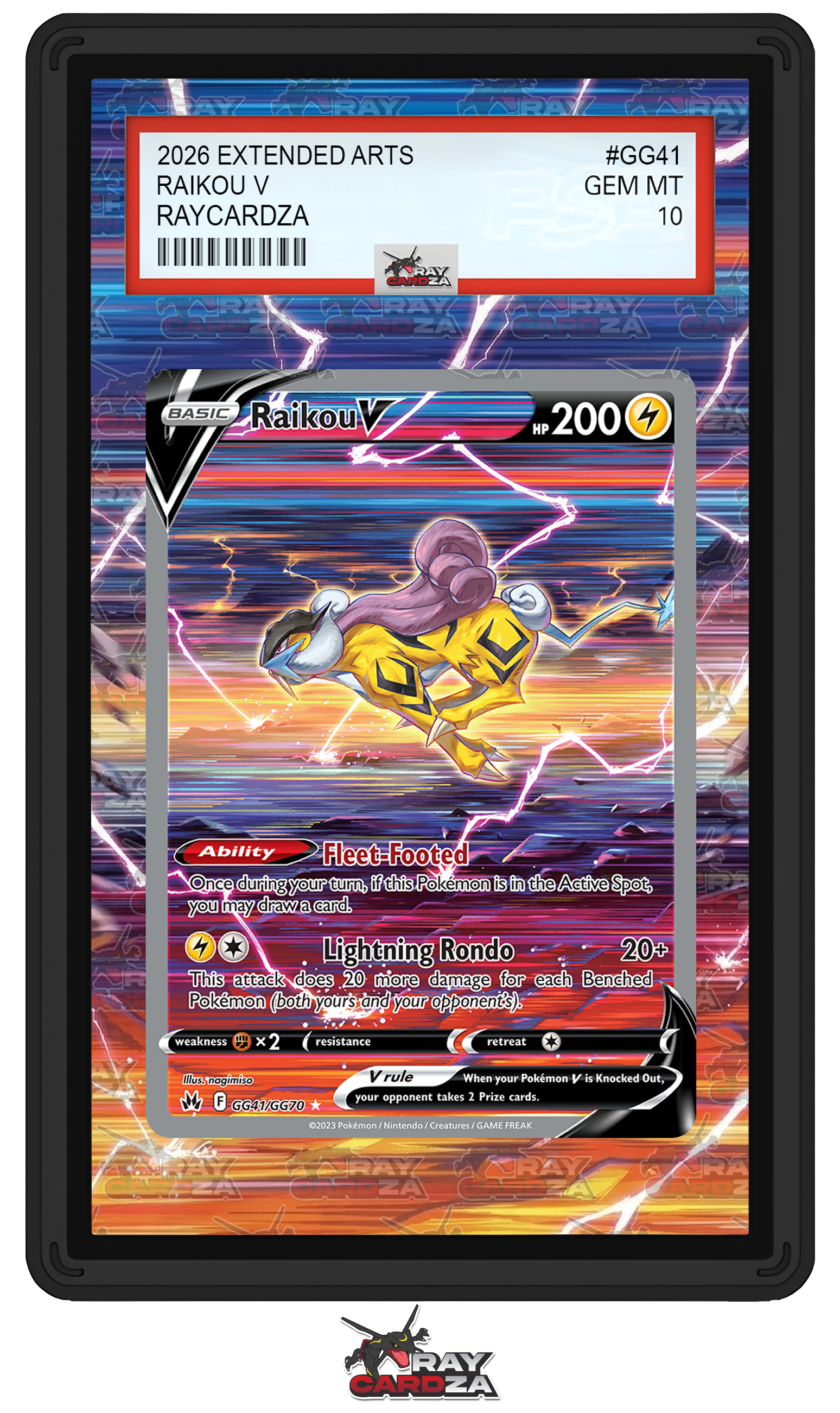 Raikou V #GG41 EXTENDED ART Raycardza Raikou V #GG41 EXTENDED ART Raycardza