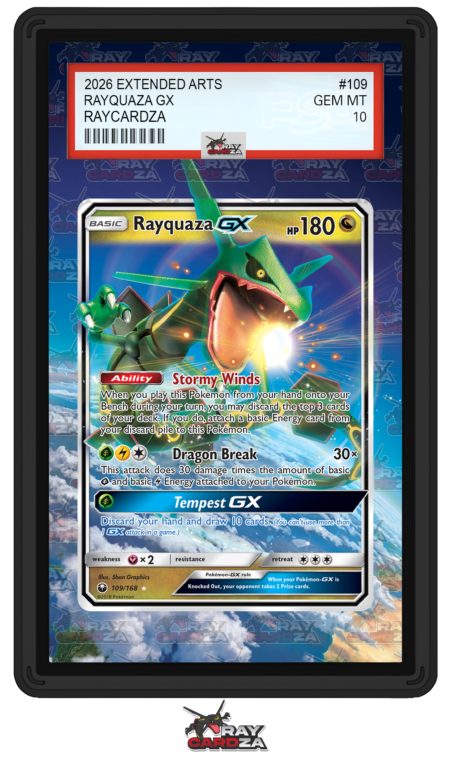 Rayquaza GX #109 EXTENDED ART – Raycardza