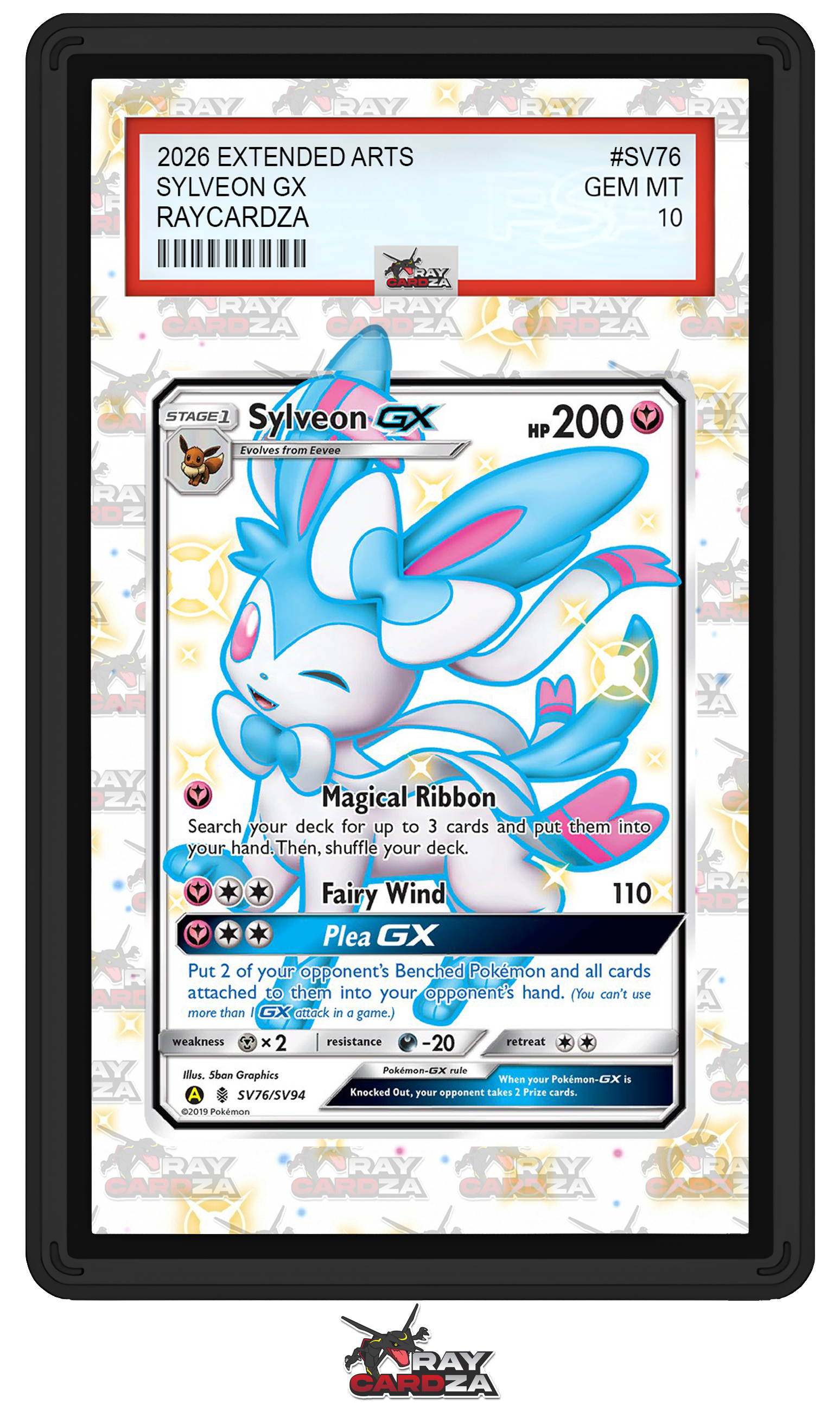 Sylveon GX #SV76 EXTENDED ART Raycardza Sylveon GX #SV76 EXTENDED ART Raycardza