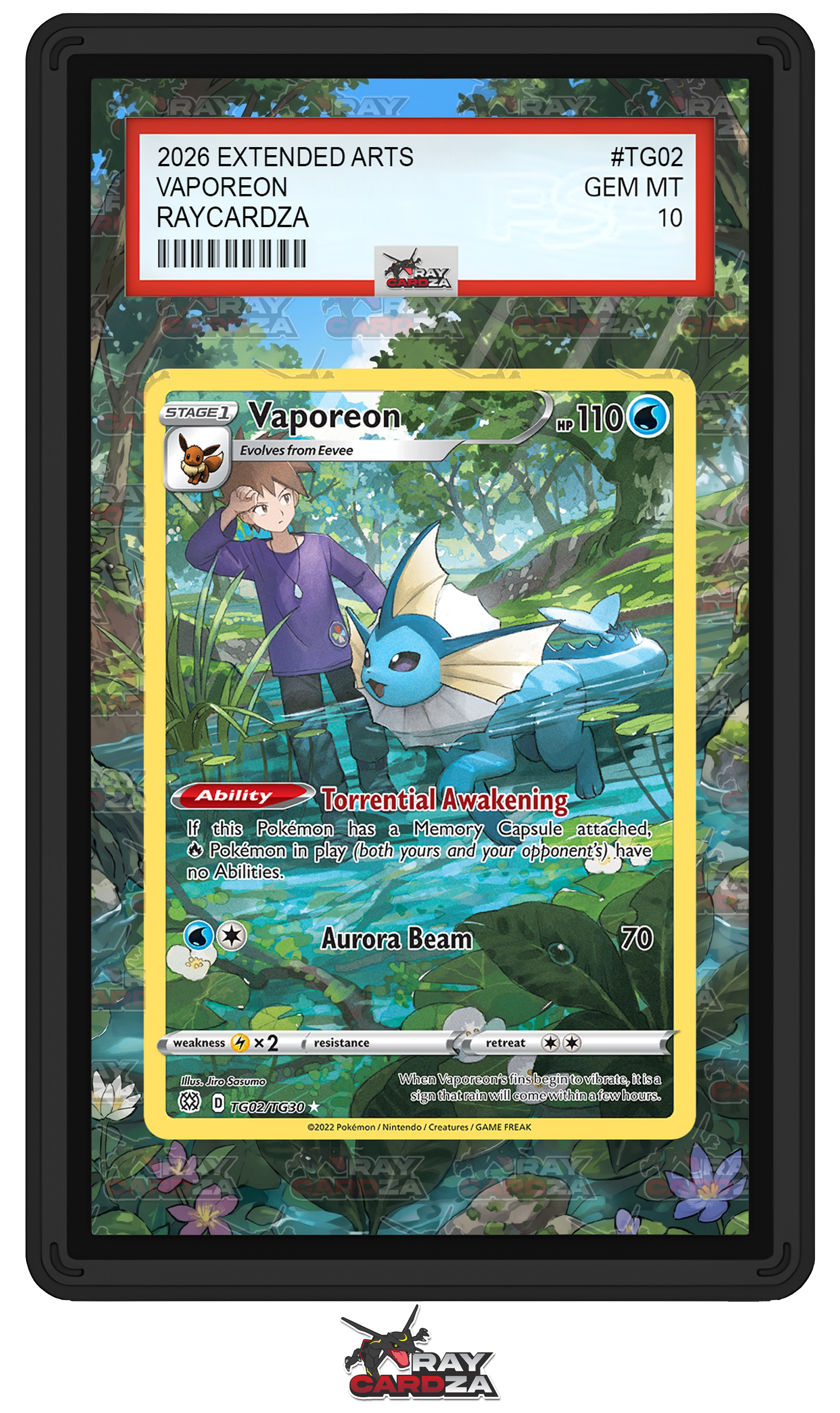 tg pokemon cards Vaporeon #TG02 EXTENDED ART – Raycardza