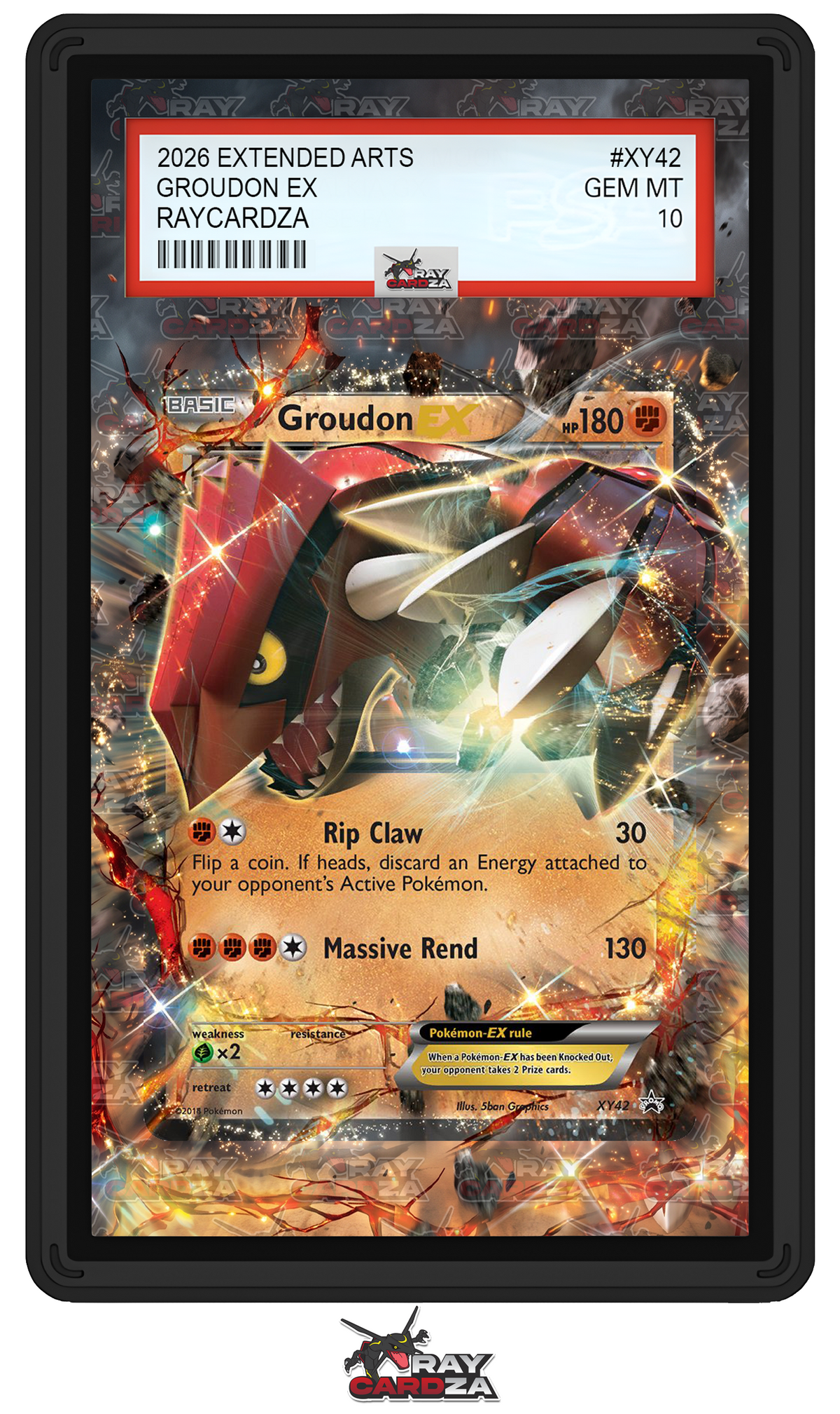 Groudon EX #XY42 EXTENDED ART
