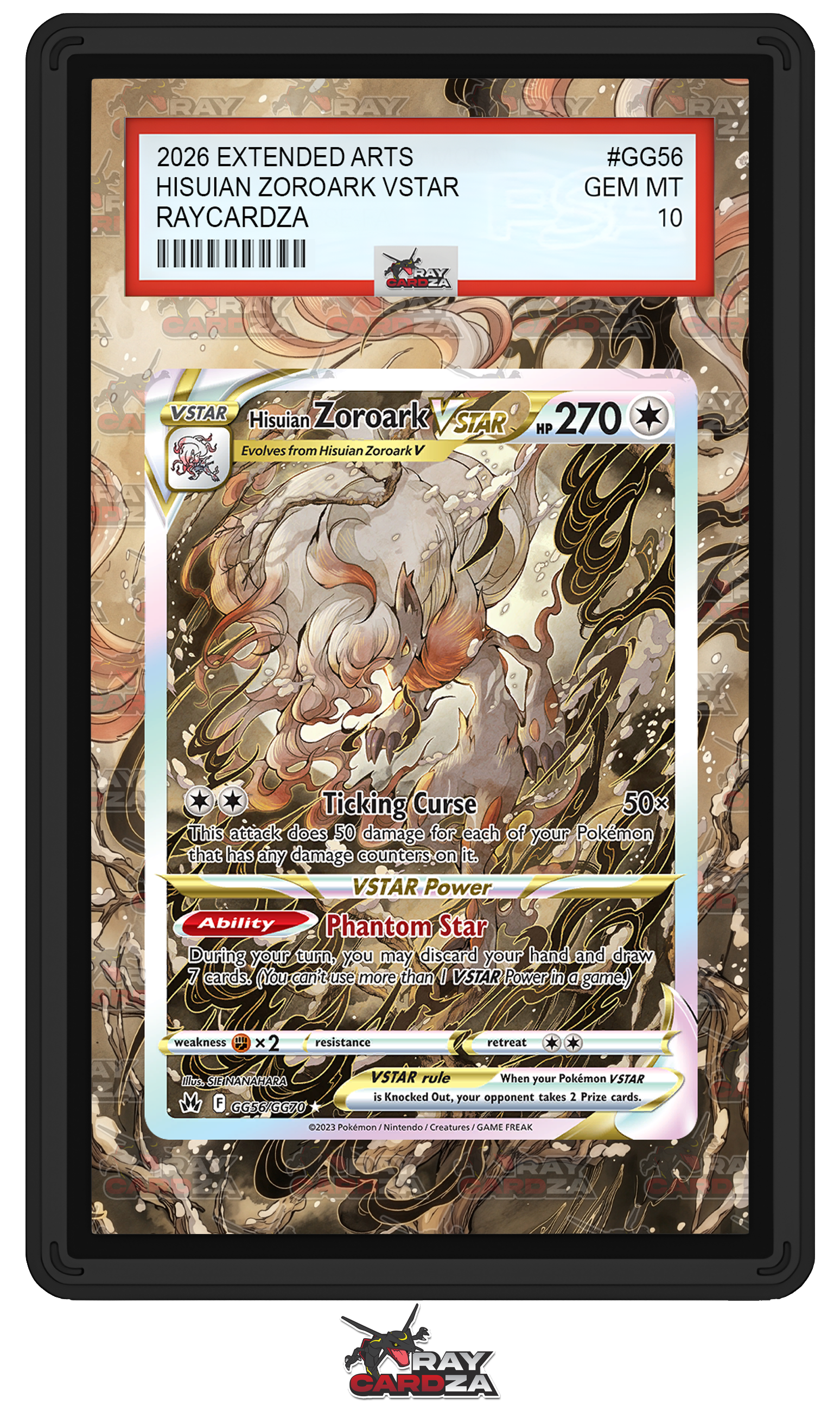 Hisuian Zoroark VSTAR #GG56 EXTENDED ART