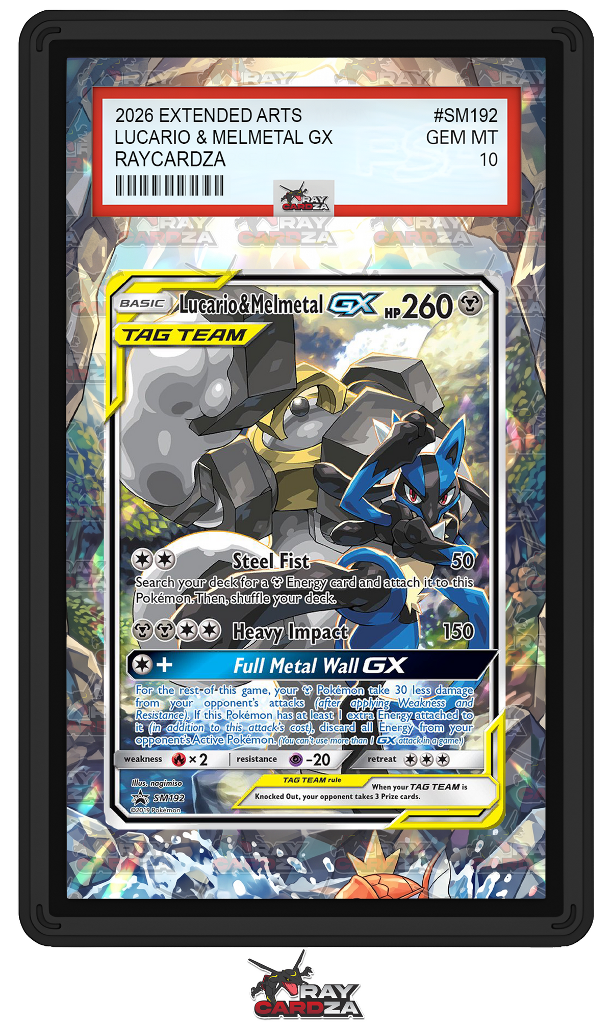 Lucario & Melmetal GX #SM192 EXTENDED ART