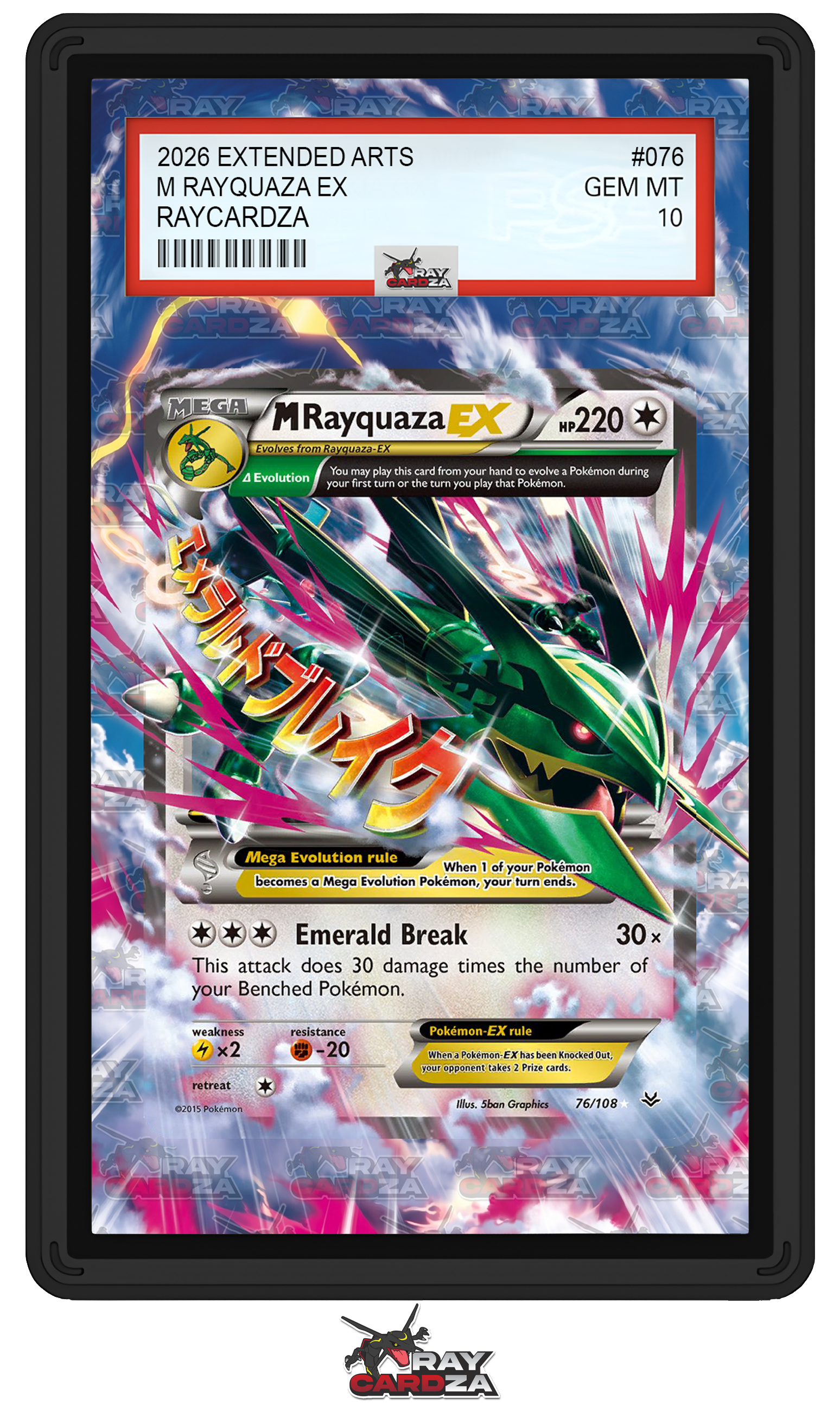 m rayquaza ex pokemon card Pokmon XYD Mega Battle Deck 60 PSA 10 this item offers a spectacular aesthetic for a gallery M Rayquaza EX 25TH Anniversary