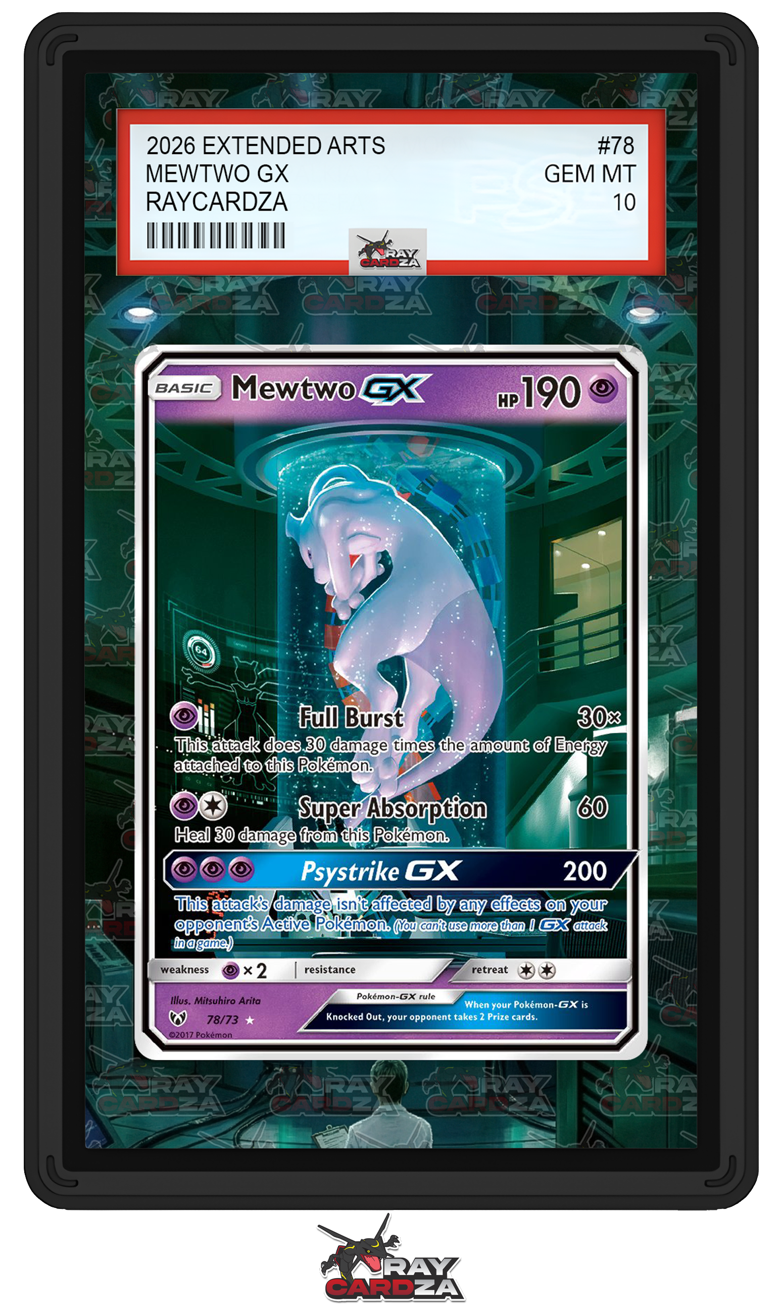 Mewtwo GX #78 EXTENDED ART Raycardza Mewtwo GX #78 EXTENDED ART Raycardza